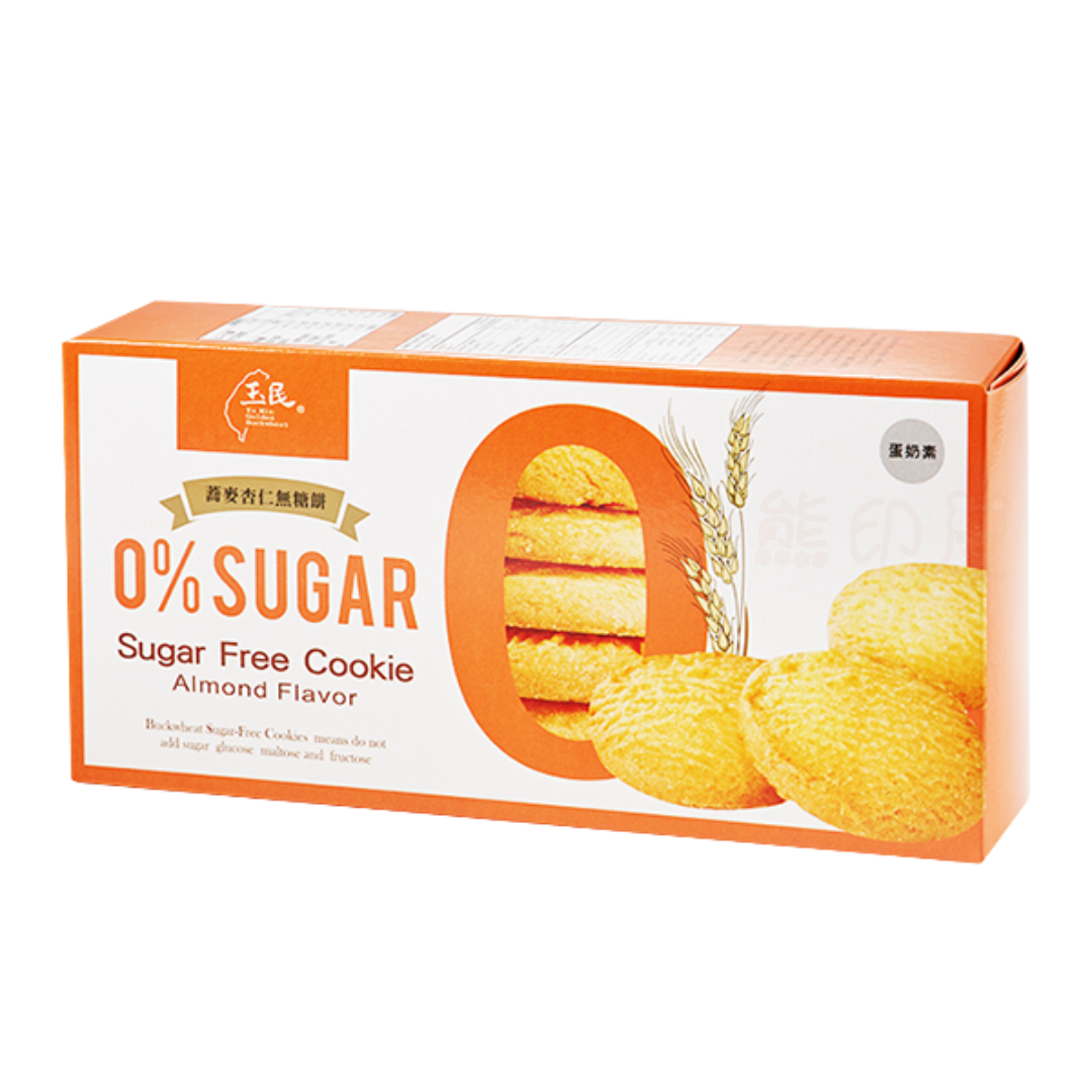 玉民黃金蕎麥 - 台灣玉民蒿麥杏仁無糖餅 80g