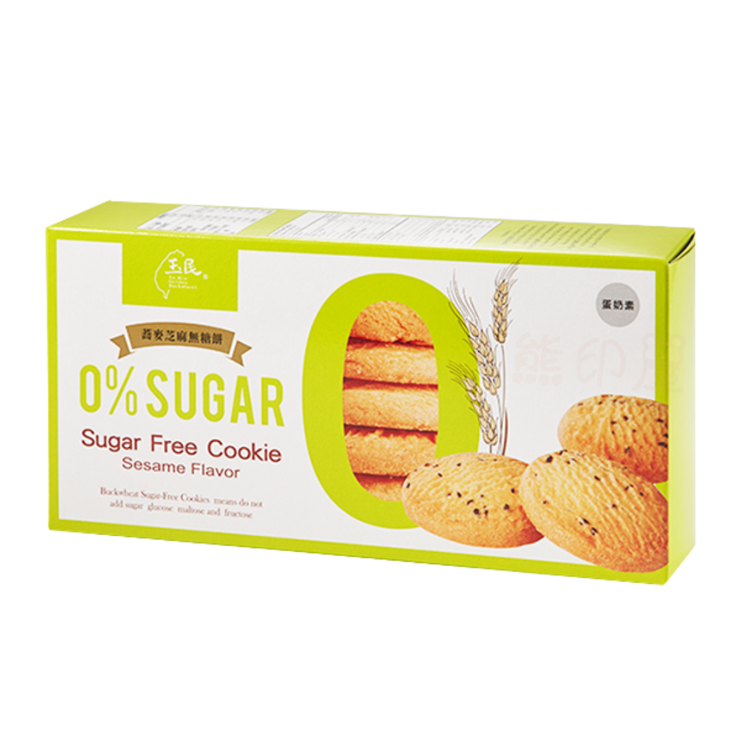 玉民黃金蕎麥 - 台灣玉民蒿麥芝麻無糖餅 80g