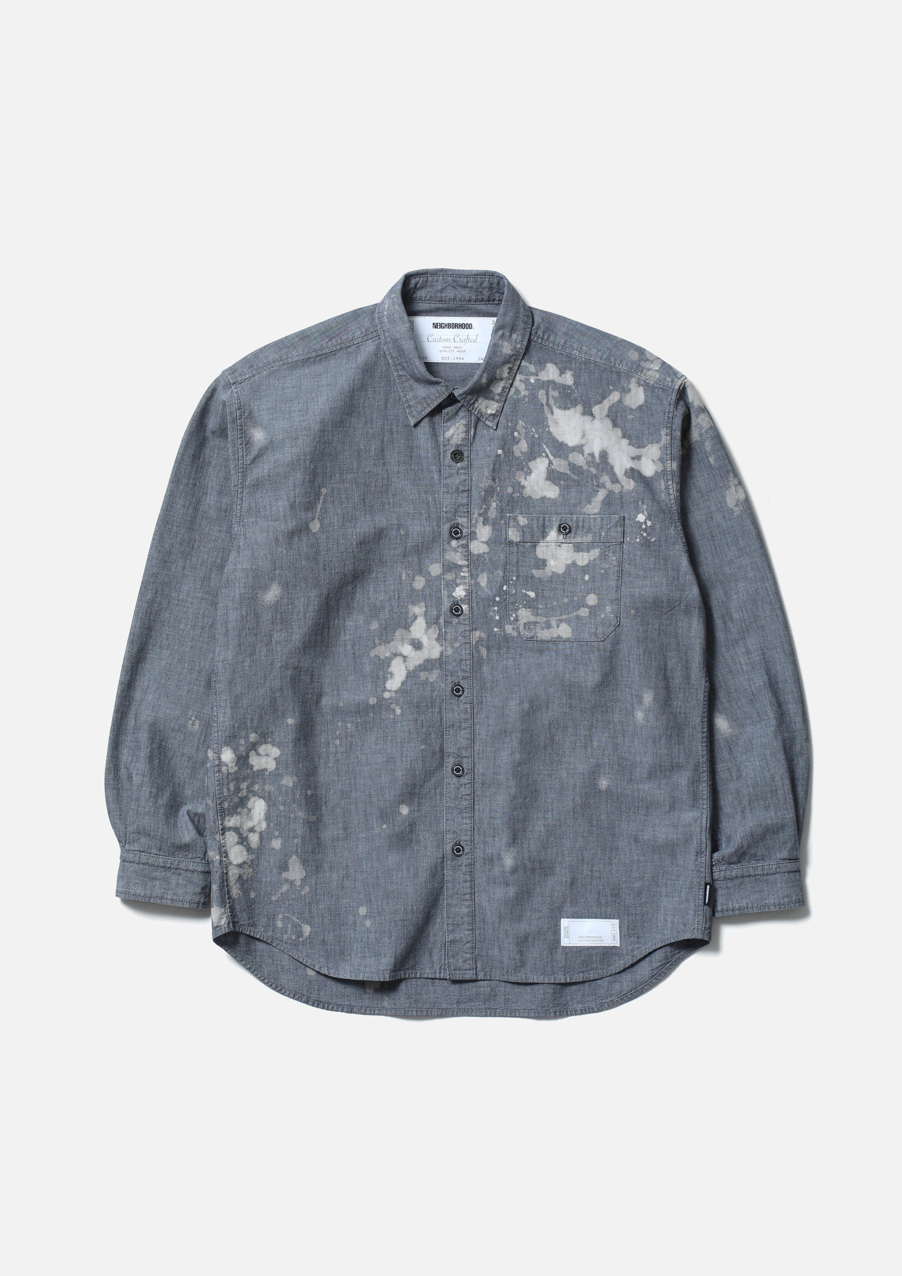 『代購商品』2025AW NEIGHBORHOOD NBHD GARMENT BLEACH CHAMBRAY SHIRT LS 襯衫 252ARNH-SHM02
