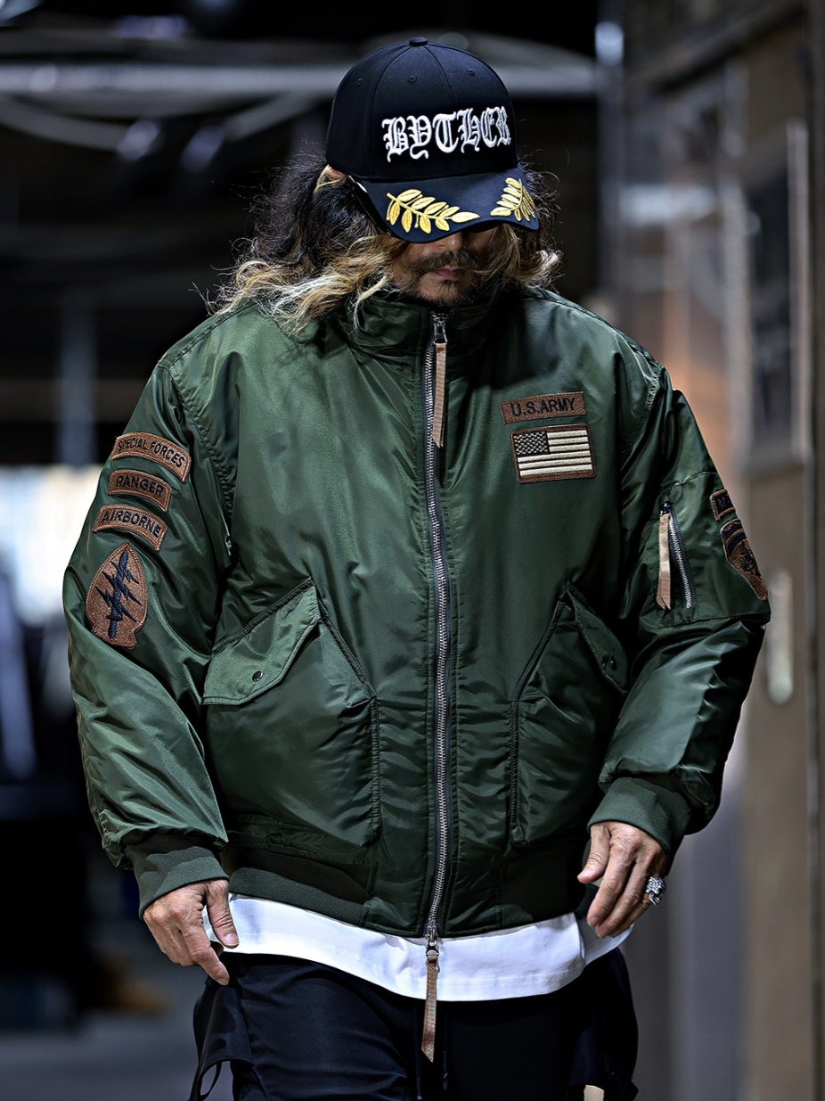 美軍徽章補丁鋪棉外套