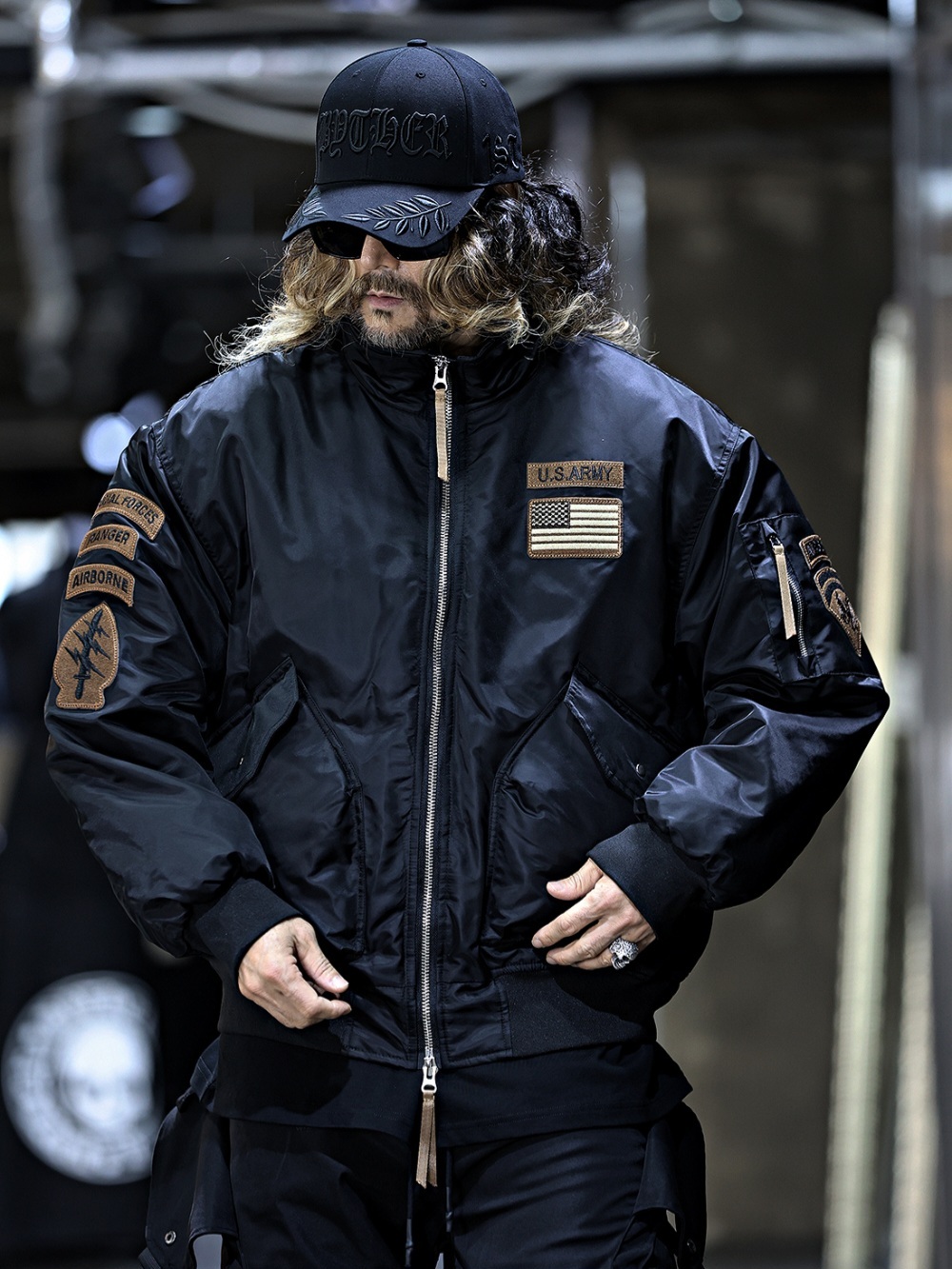 美軍徽章補丁鋪棉外套