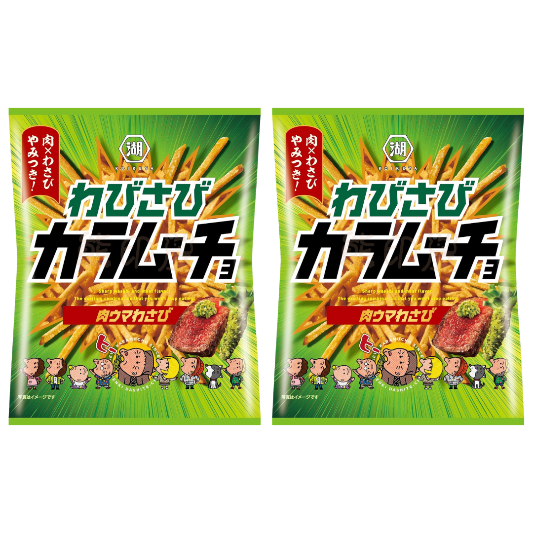 湖池屋芥末牛肉味薯條 85g x 2 到期日 2026-4-30