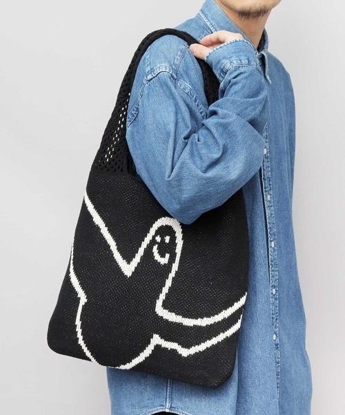 （What it isNt）ART BY MARKGONZALES / Angel Jacquard Knit Tote Bag