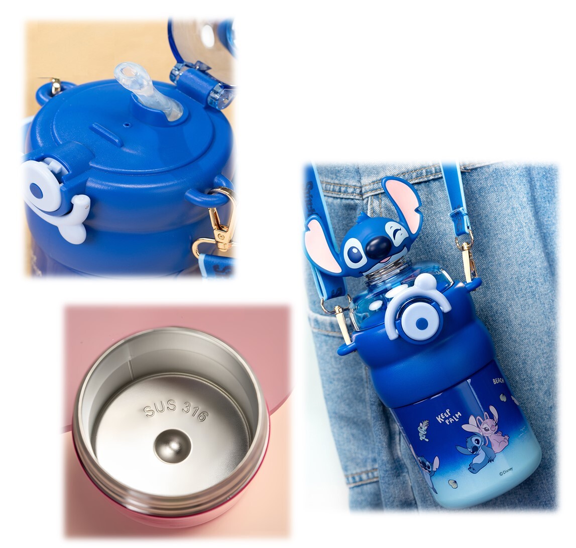 迪士尼史迪仔 |3D兒童吸管保溫杯