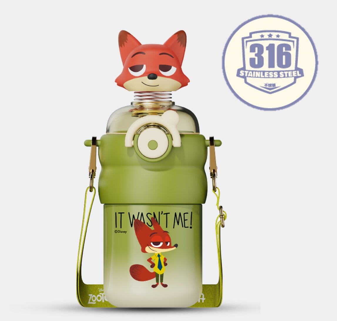 迪士尼優獸大都會 |3D兒童吸管保溫杯 |阿力