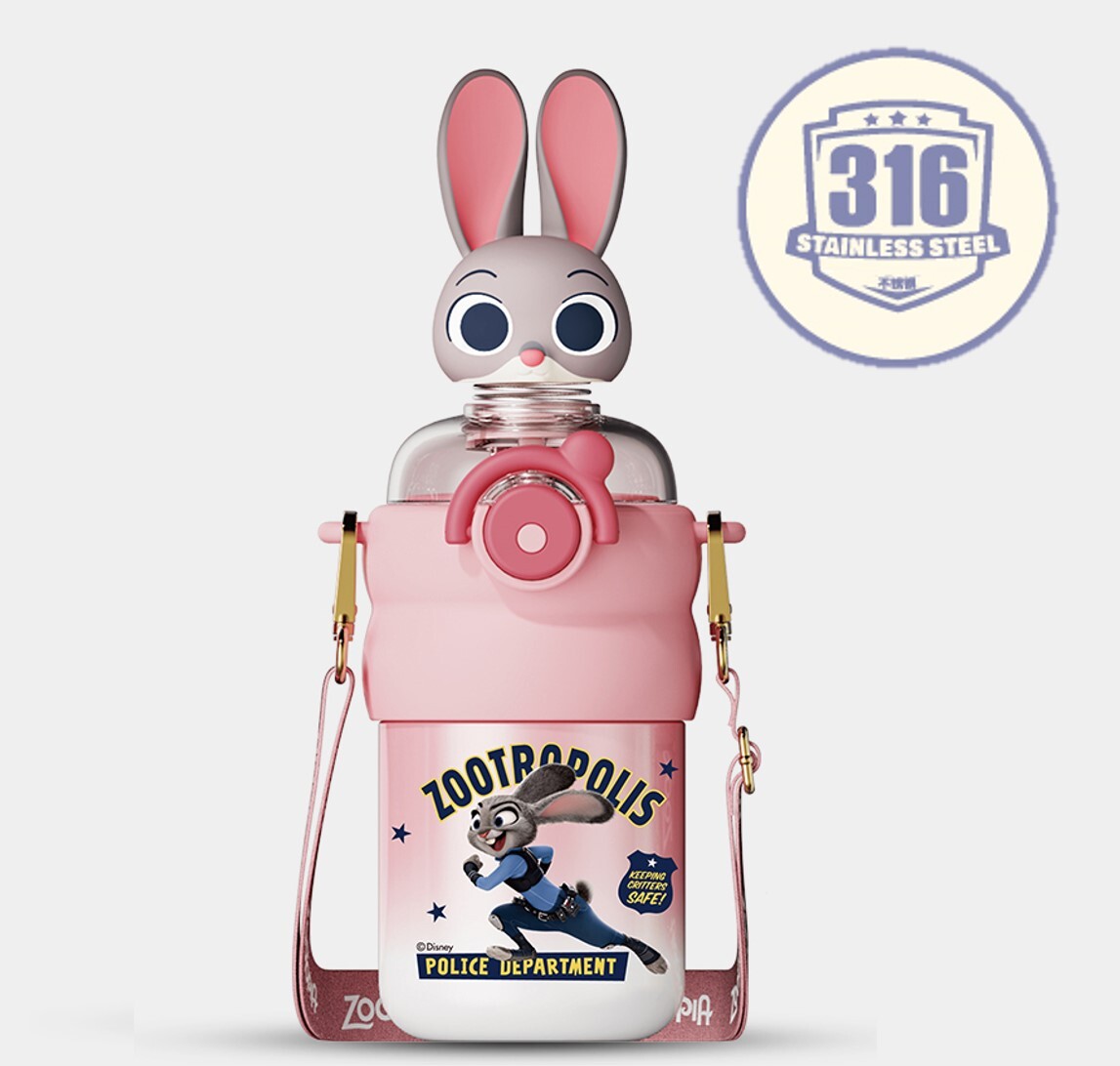 迪士尼優獸大都會 |3D兒童吸管保溫杯 | 朱迪