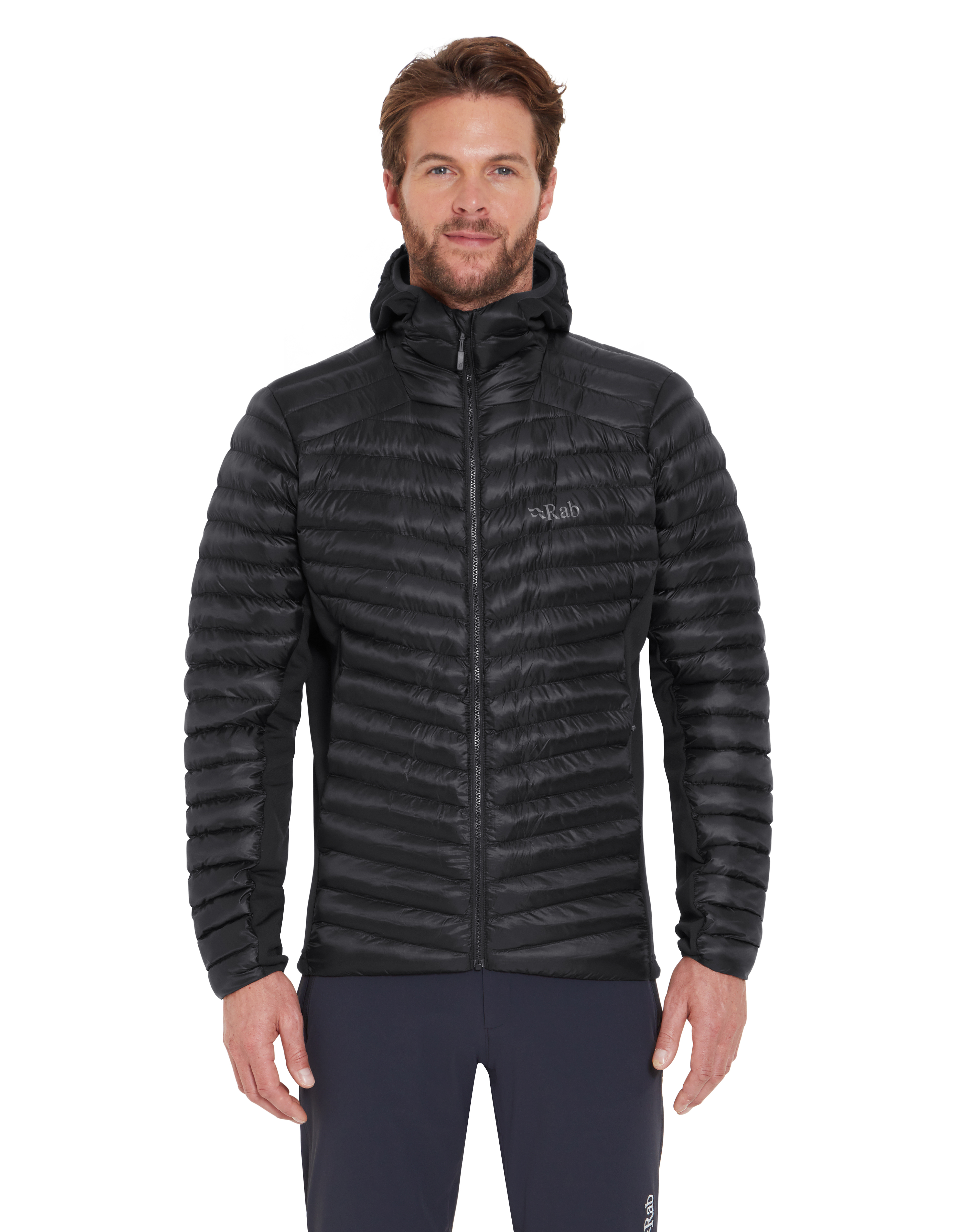 Rab Men's Cirrus Flex Insulated Hooded Jacket #QIP-31 ( Black •  BLK )