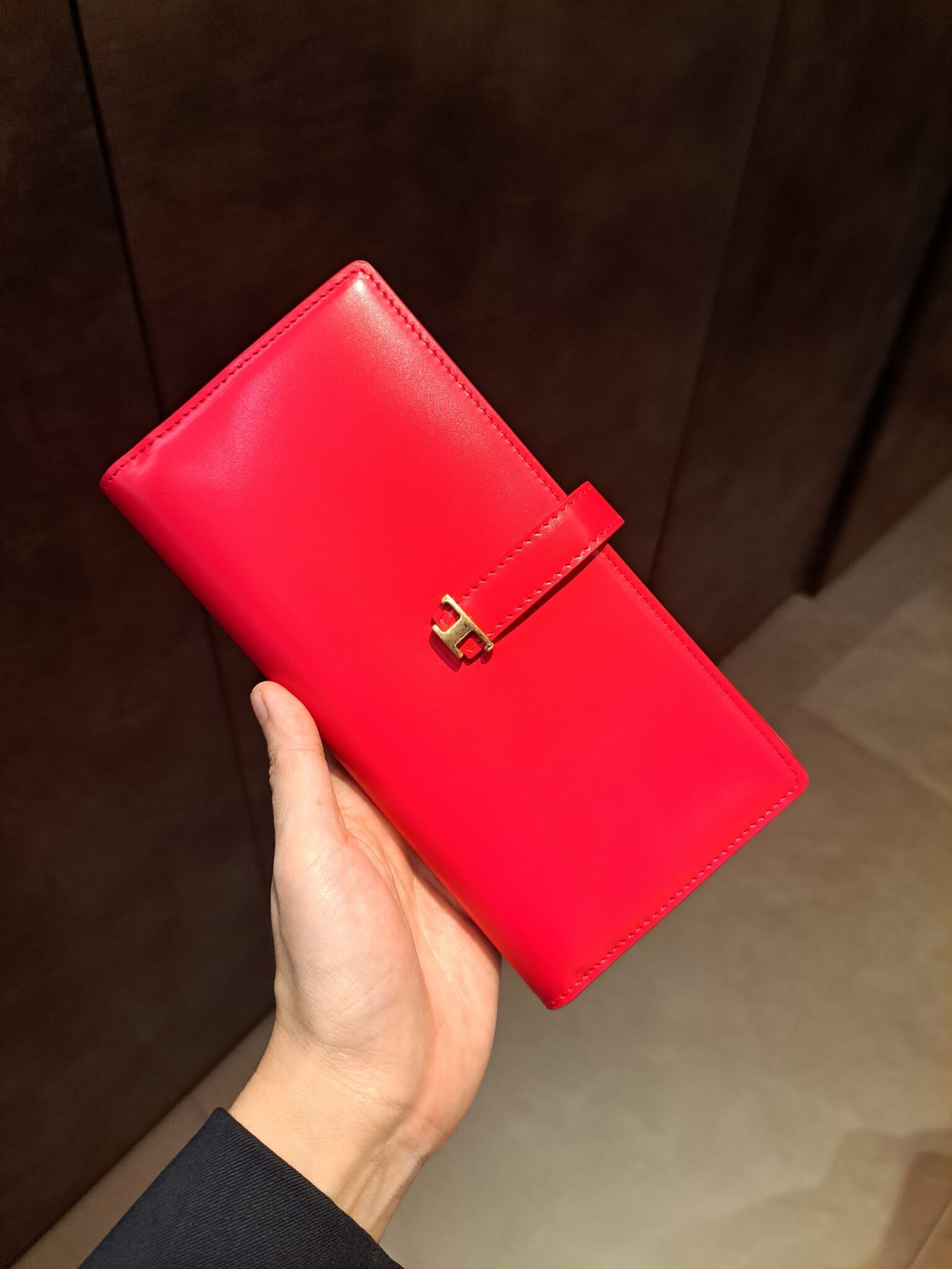 Tods XAWTS T logo long wallet Red
