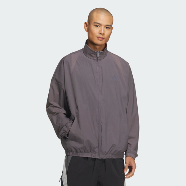 Adidas 愛迪達 St Fl Mh Wv Jkt JZ8409 男 立領外套 運動外套 休閒穿搭 灰 米 亞版