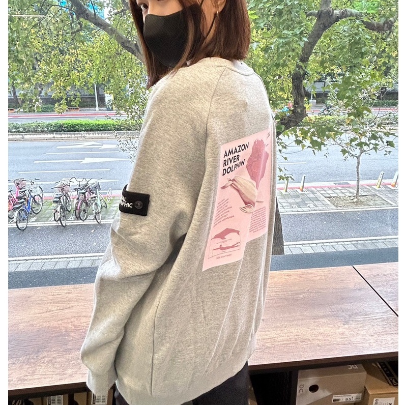 【零碼出清】NATIONAL GEOGRAPHIC 國家地理 拯救雨林系列 長袖上衣｜灰色 🌿