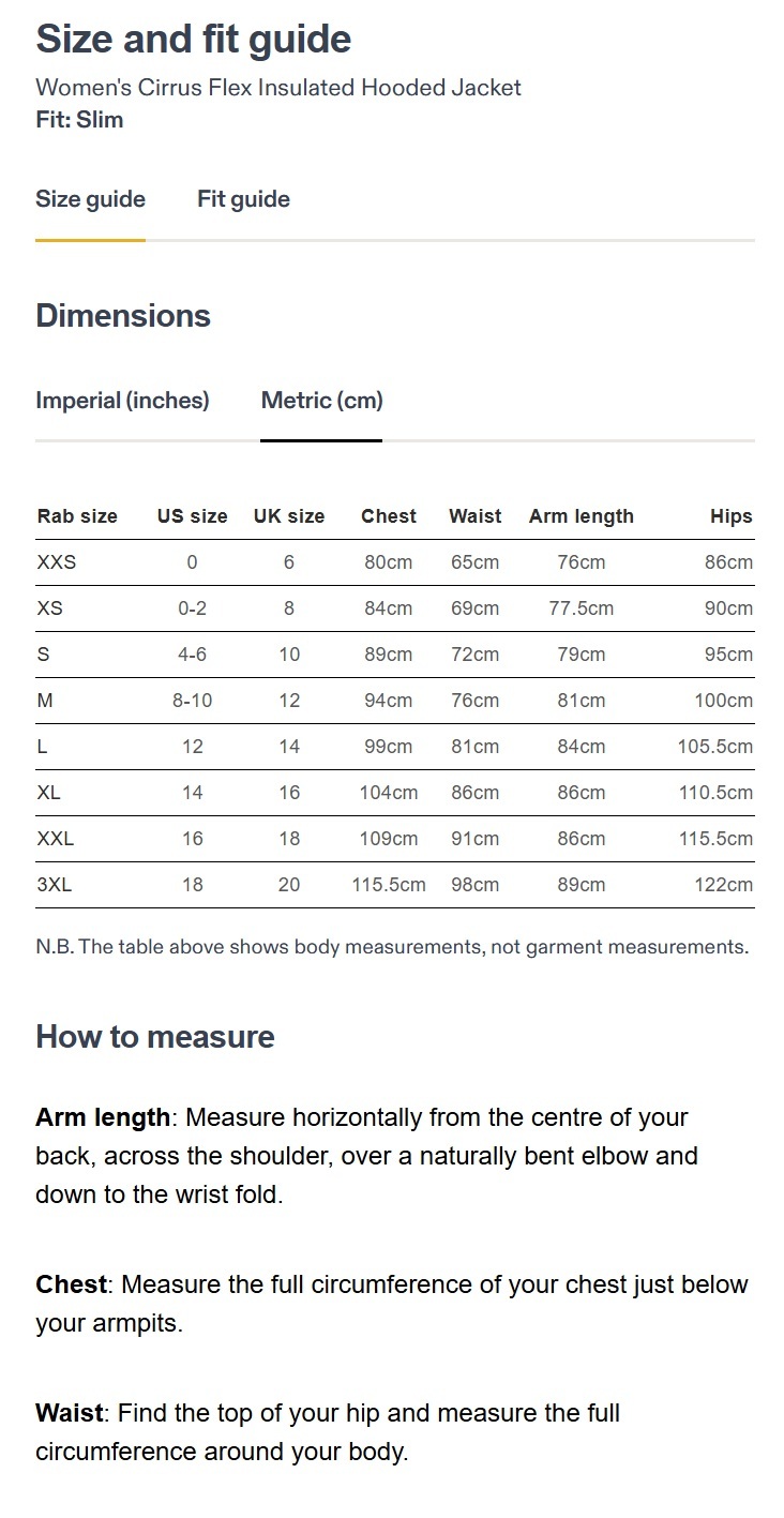 Rab Women's Cirrus Flex Insulated Hooded Jacket #QIP-32 ( Black •  BLK )