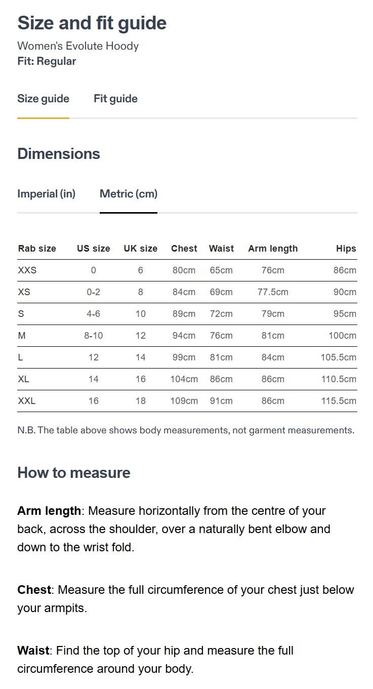 Rab Women's Evolute Hoody #QFG-20 ( Beluga •  BEL )