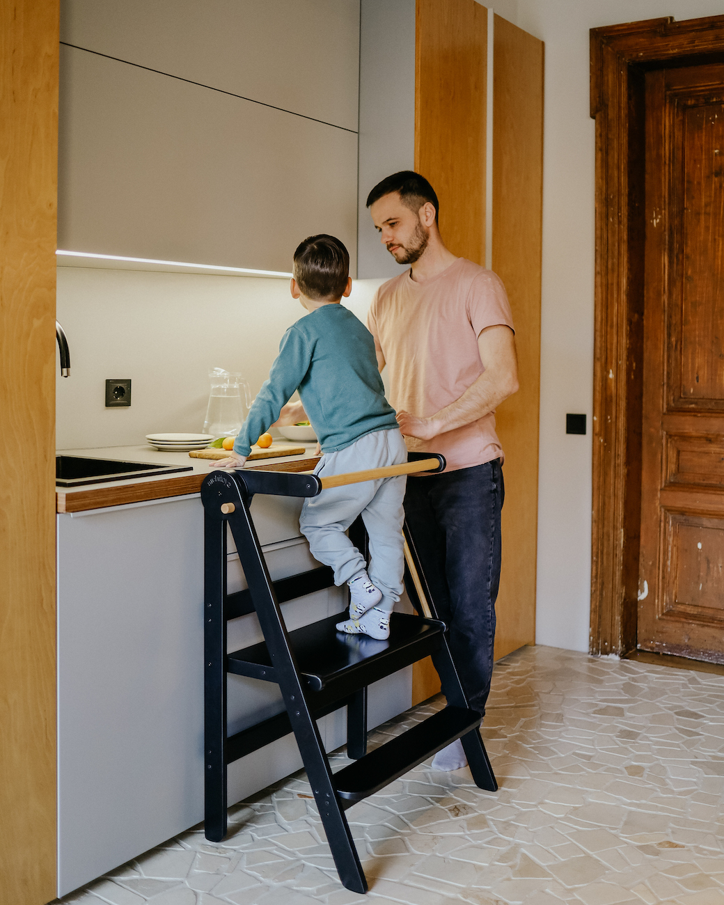 雙人款-曜石黑 | PEAK 旗艦款兒童學習梯