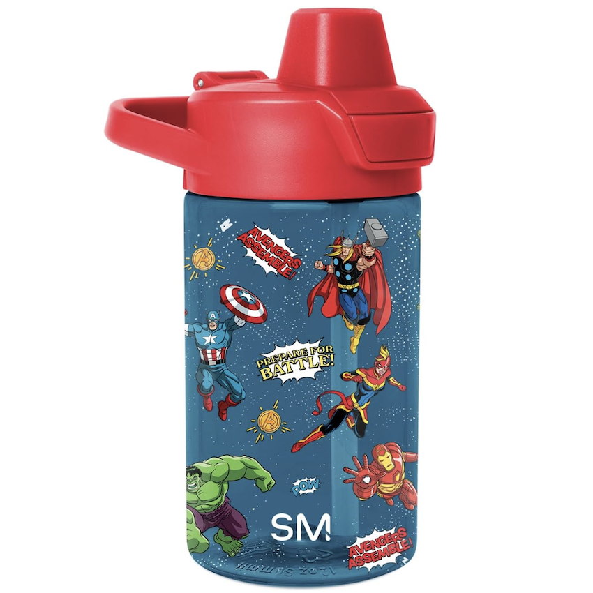 美國 Simple Modern 塑膠兒童吸管水壺 - Avengers