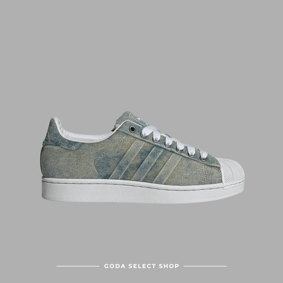Adidas Superstar II PREM 牛仔丹寧綠 貝殼頭 刷舊水洗 復古休閒鞋 JQ3239