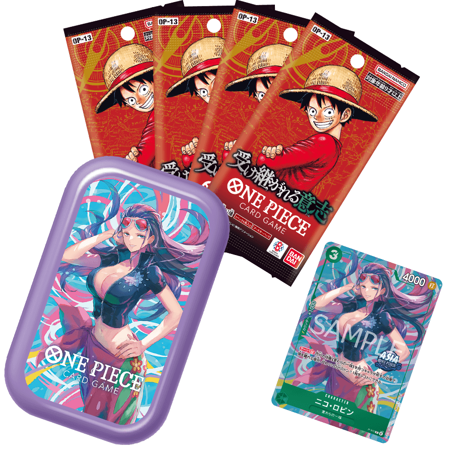 ONE PIECE卡牌對戰 迷你罐套裝 VOL.2 【TS-02】 -羅賓(P-111)-紫盒