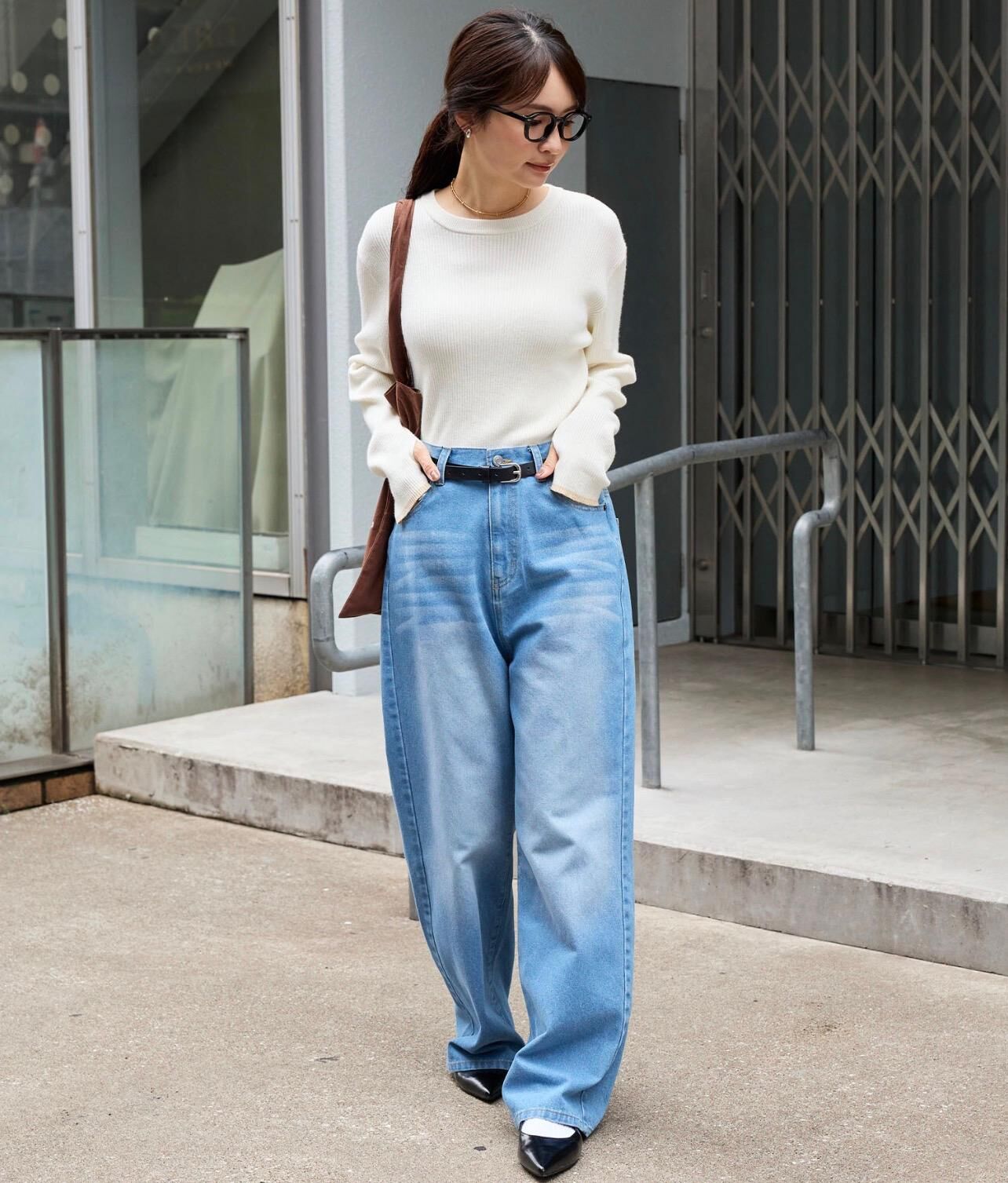 【預購】JN100602 MONO-MART 羅紋針織上衣(FREE SIZE)