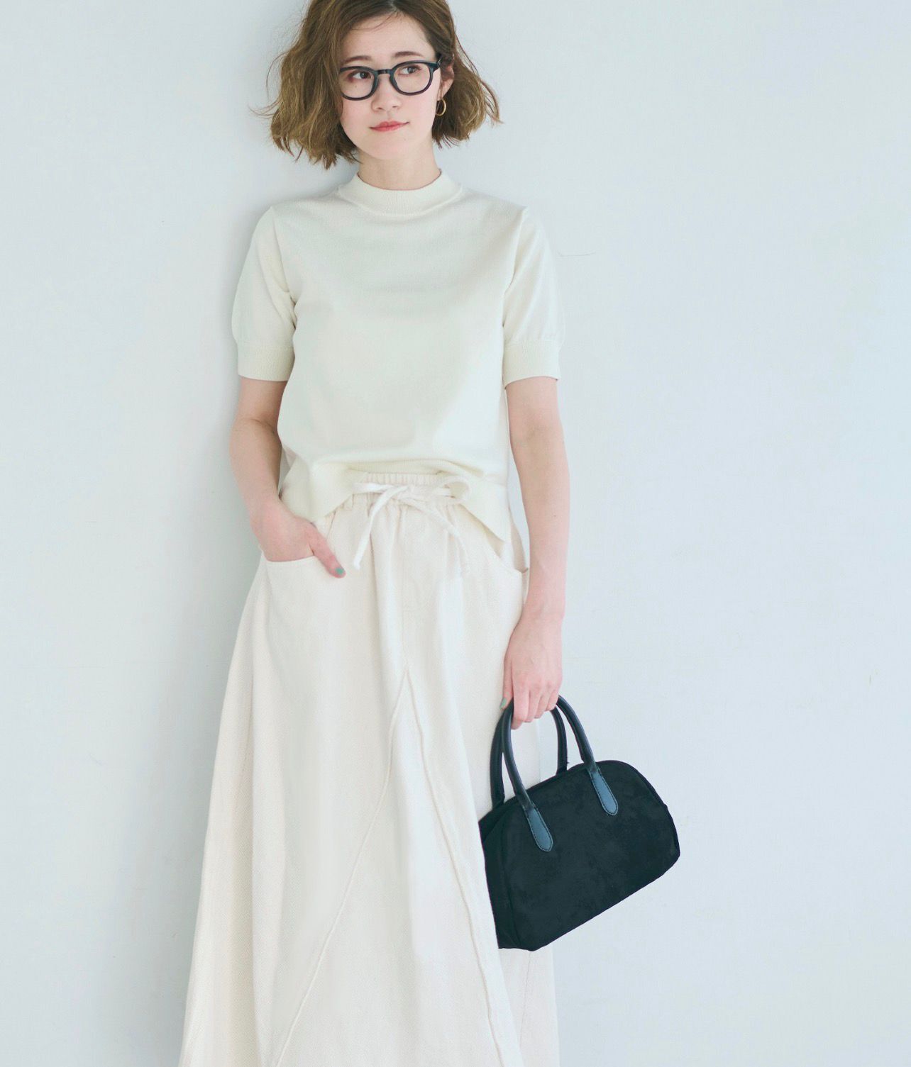 【預購】JN100604 coca 牛仔喇叭裙