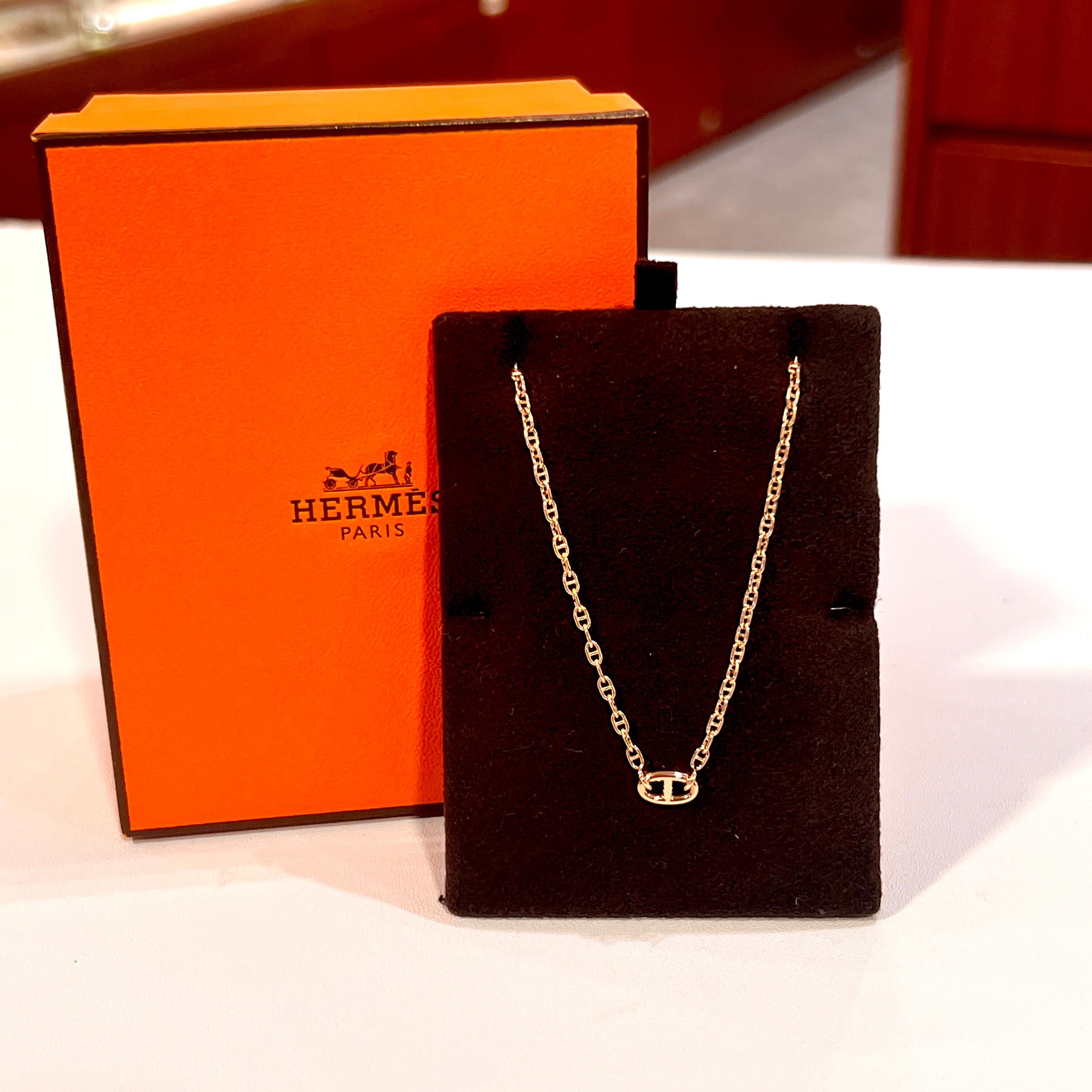 全新HERMES豬鼻手鍊ST碼 H119450B 18K玫瑰金 farandole bracelet #BRAND NEW #香榭站正品