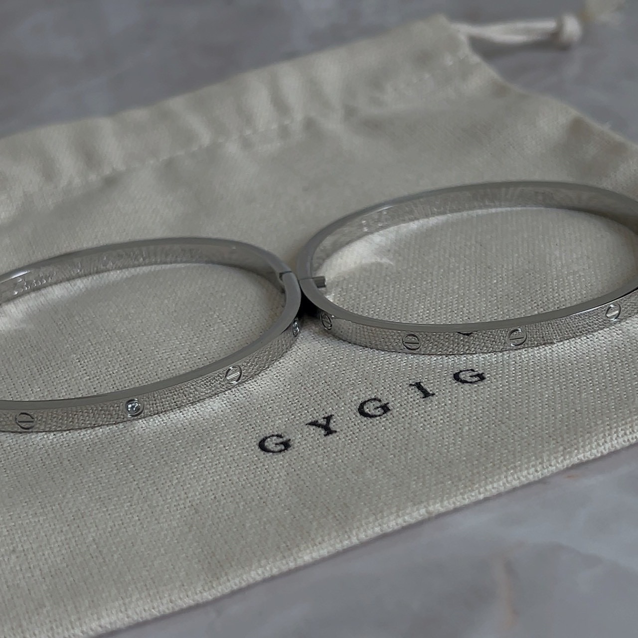 【細版白金】18k”ct LOVE經典鎖釘鑽手鐲”高奢定製2.0