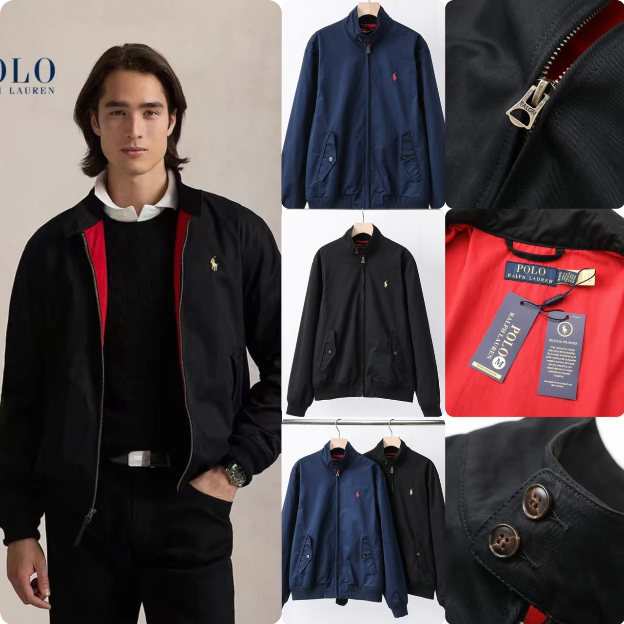 Ral*ph Laure 男裝型格經典款拉鏈外套- 2502420