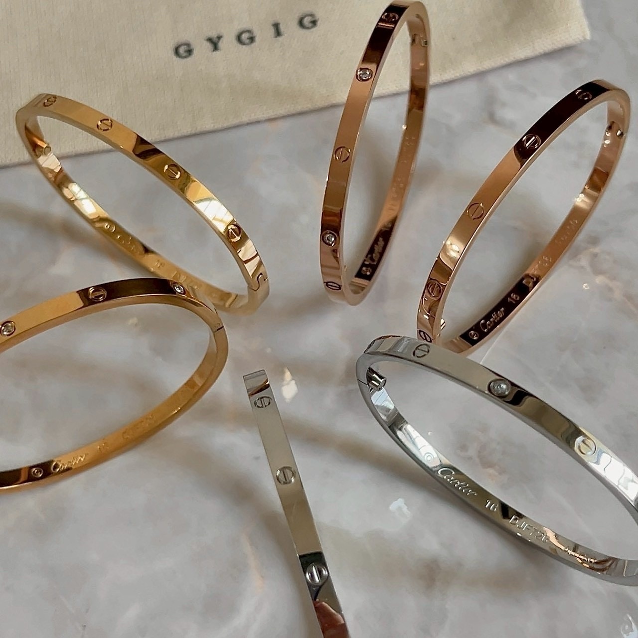 【細版黃金】18k”ct LOVE經典鎖釘鑽手鐲”高奢定製2.0