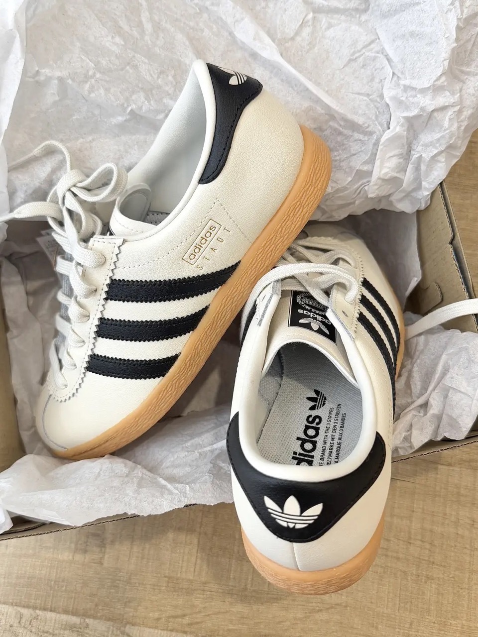 ADIDAS ORIGINALS STADT 海鹽黑 米色 米灰 奶油黑 焦糖底 男女鞋 JS4606 / 調貨