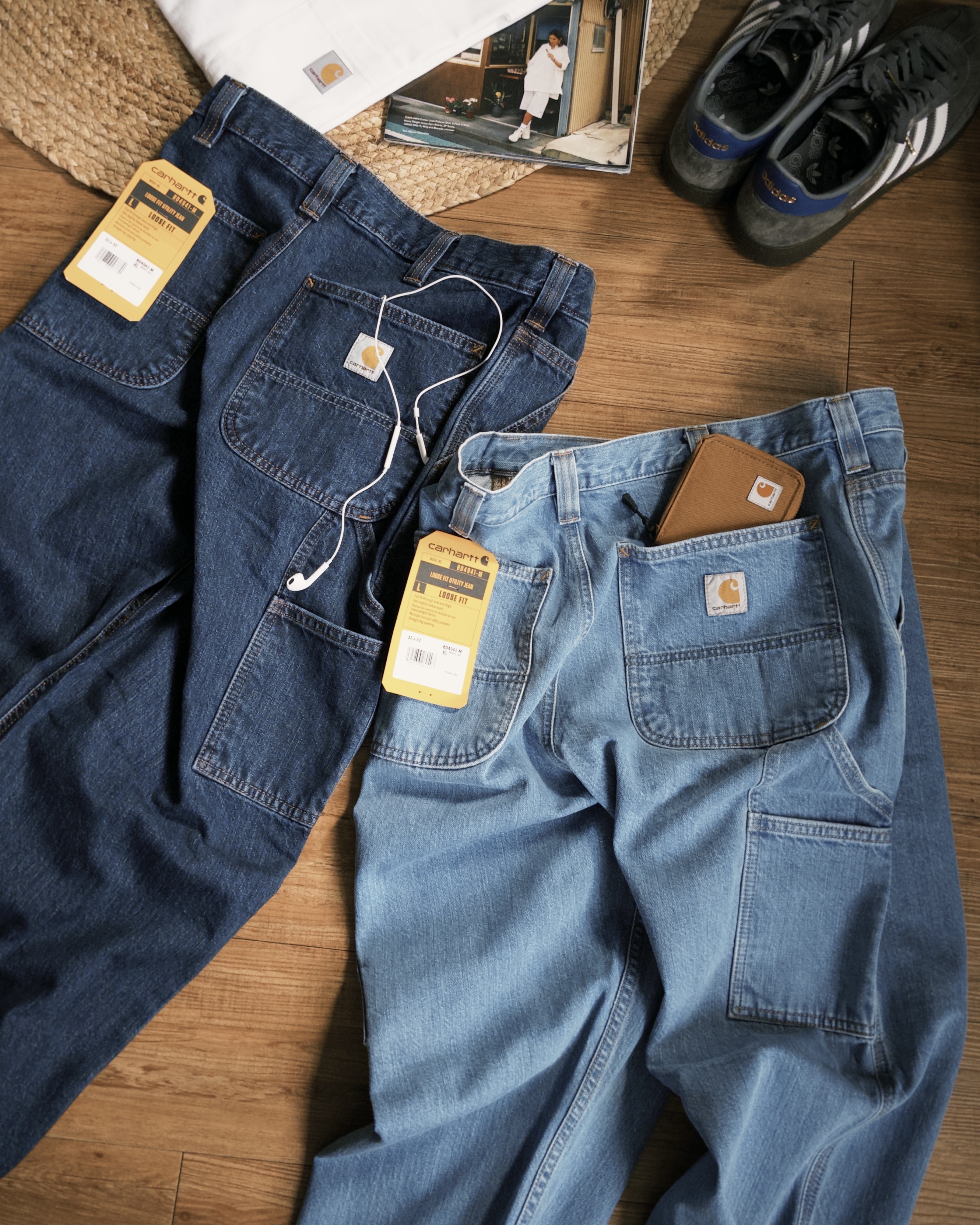 CARHARTT® 工裝 Utility Pockets 直筒牛仔褲