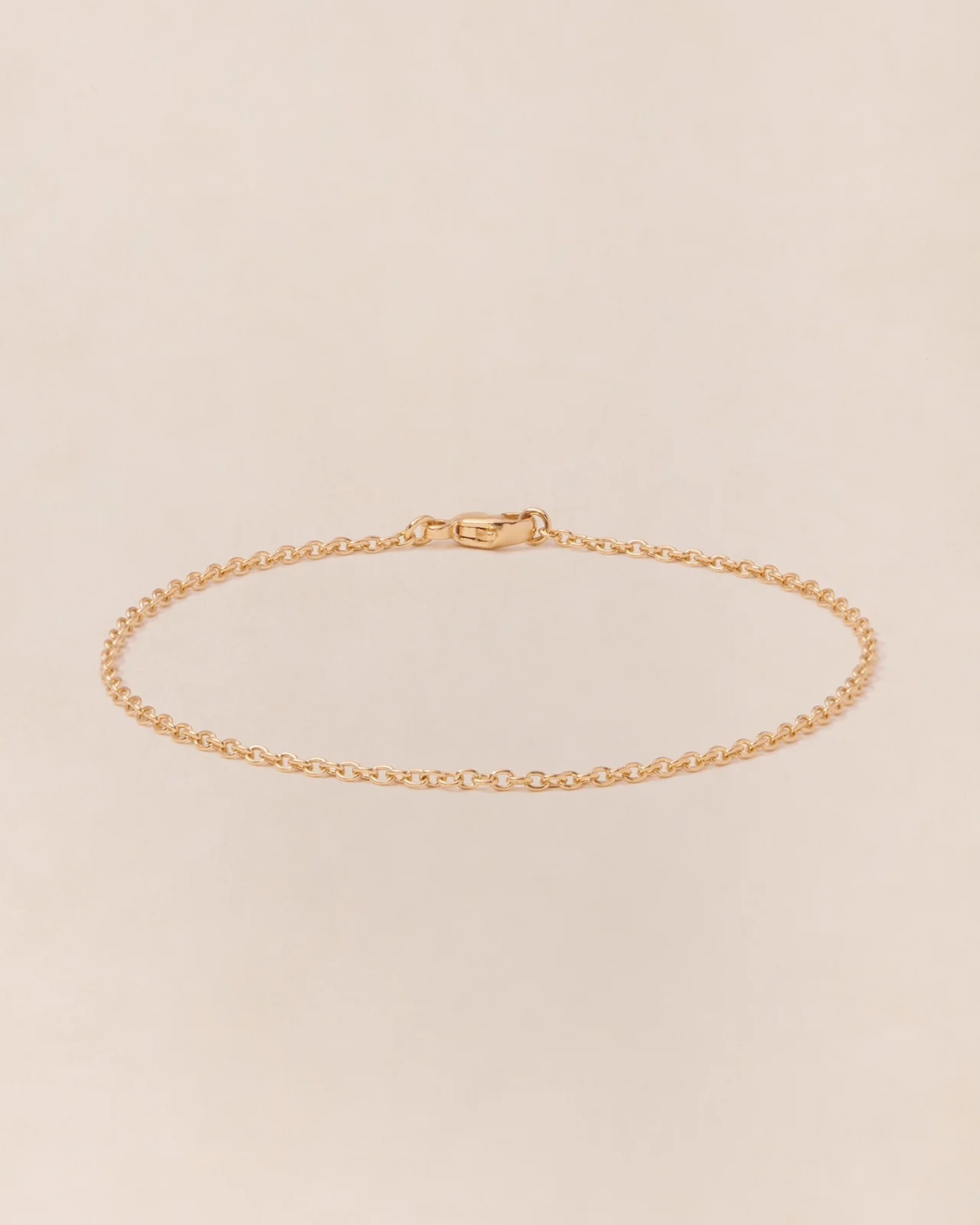 Simple Chain Bracelet — 24K Gold-Plated, 18cm | émoi émoi