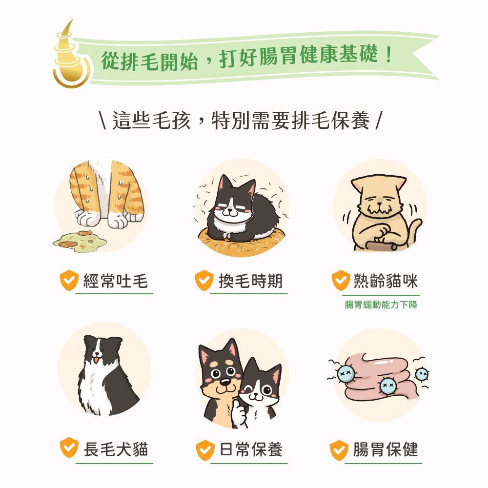 DogCatStar Hairball Relief Lickable Supplements for Dogs & Cats  (6g x 20包)