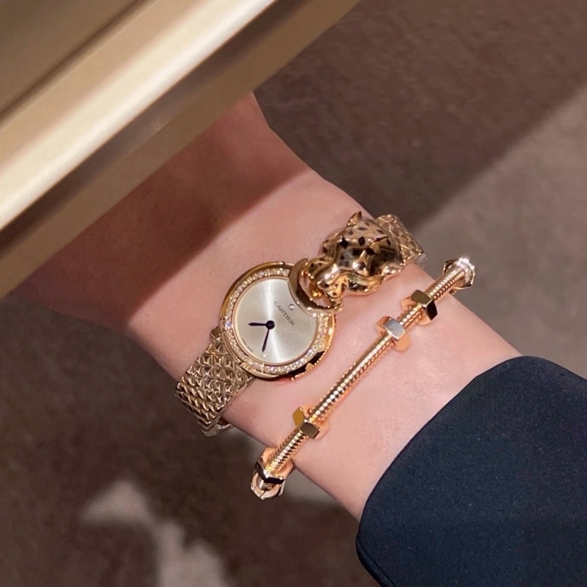 18k ct”Ecrou螺帽光面高奢定製手鐲