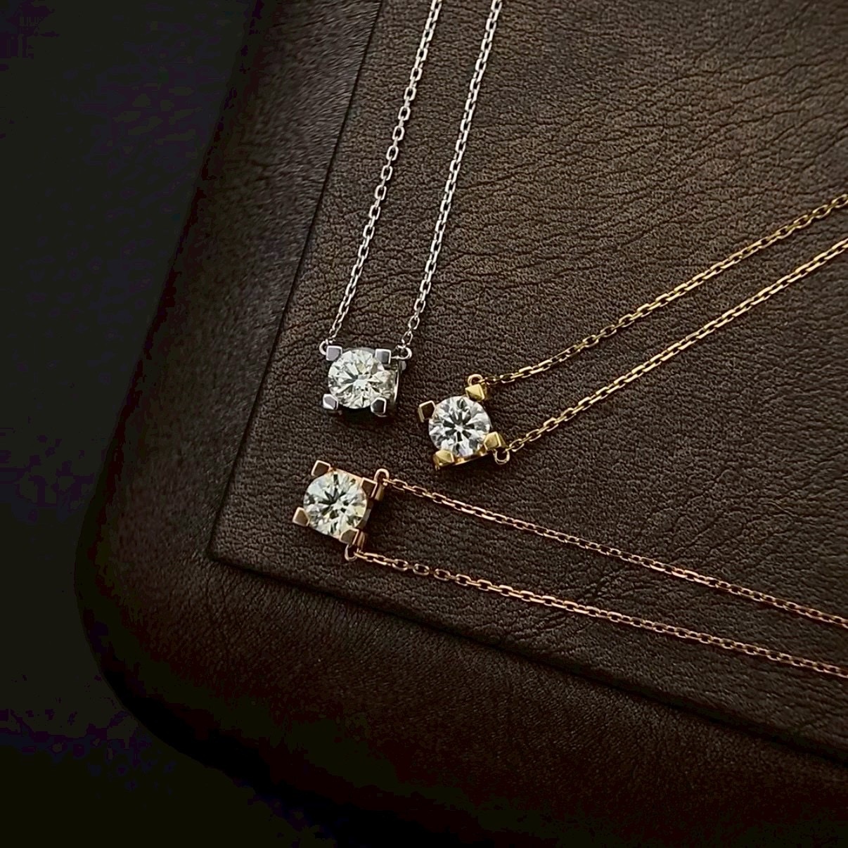 18k ct”33分小牛頭水鑽”personalized高奢定製項鍊
