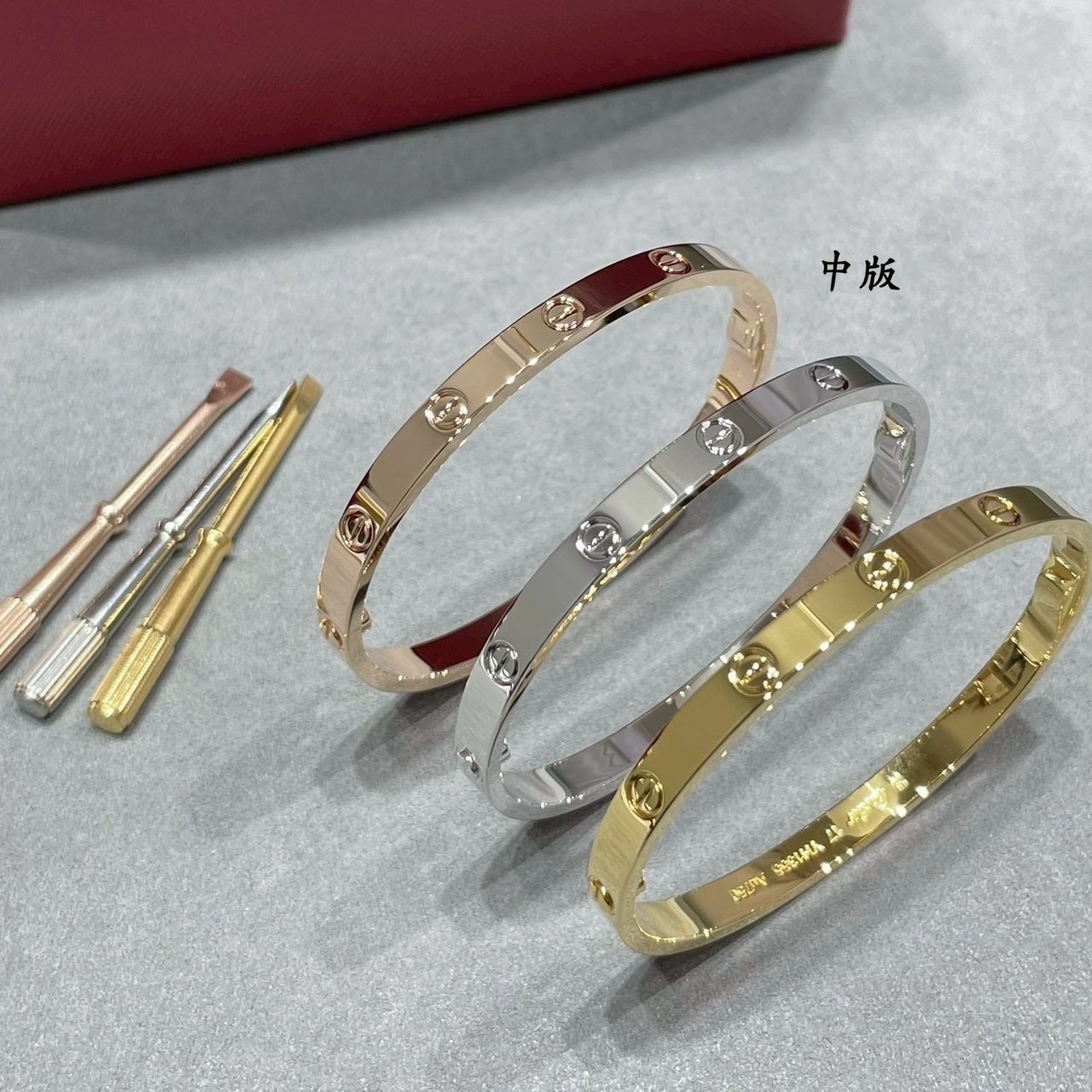 【中版】18k”ct LOVE經典鎖釘鑽手鐲”高奢定製全系列2.0