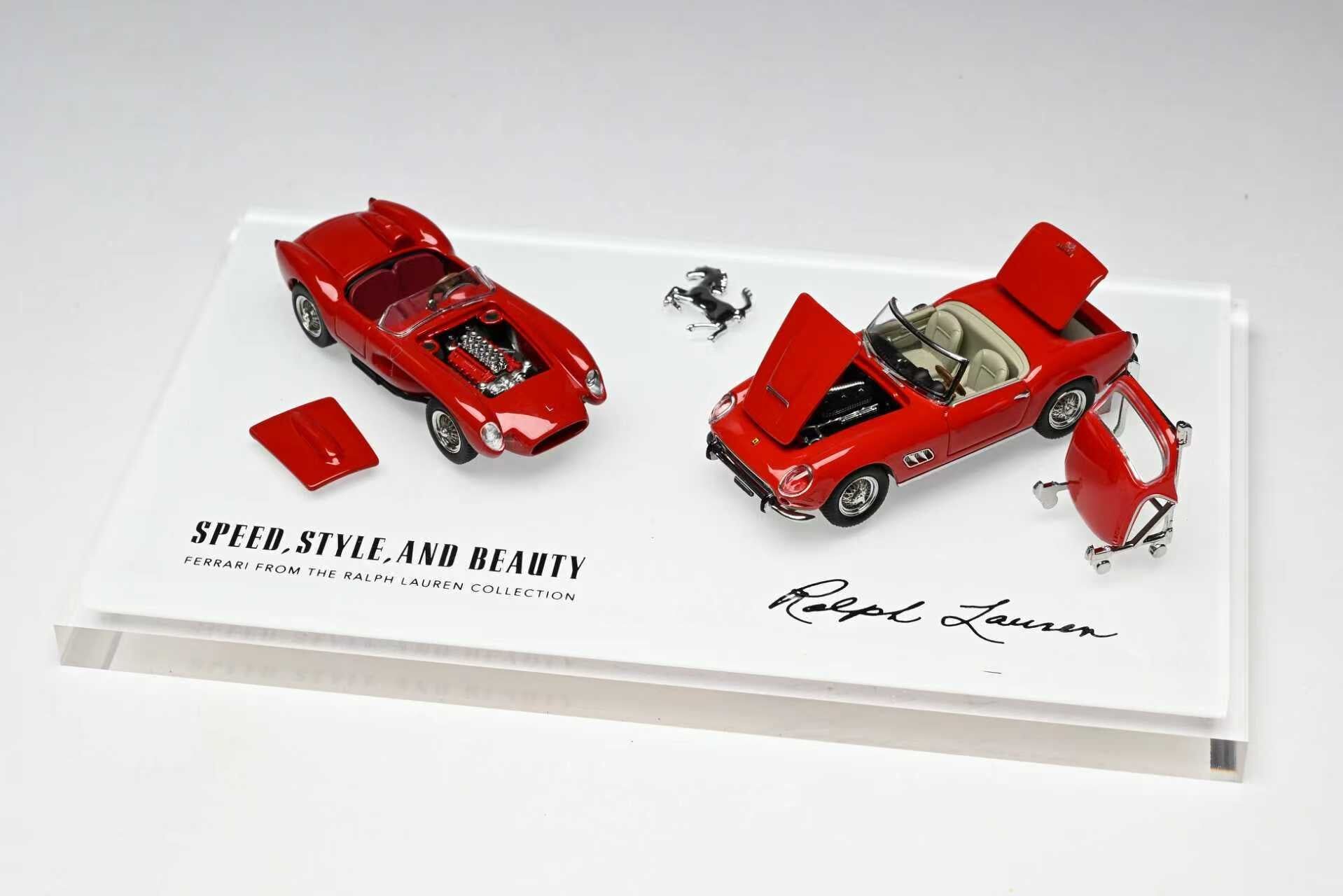 預訂:1/64 GFCC Ferrari California & 250 Testa Rossa Red LHD (GFCCFC250TRR )