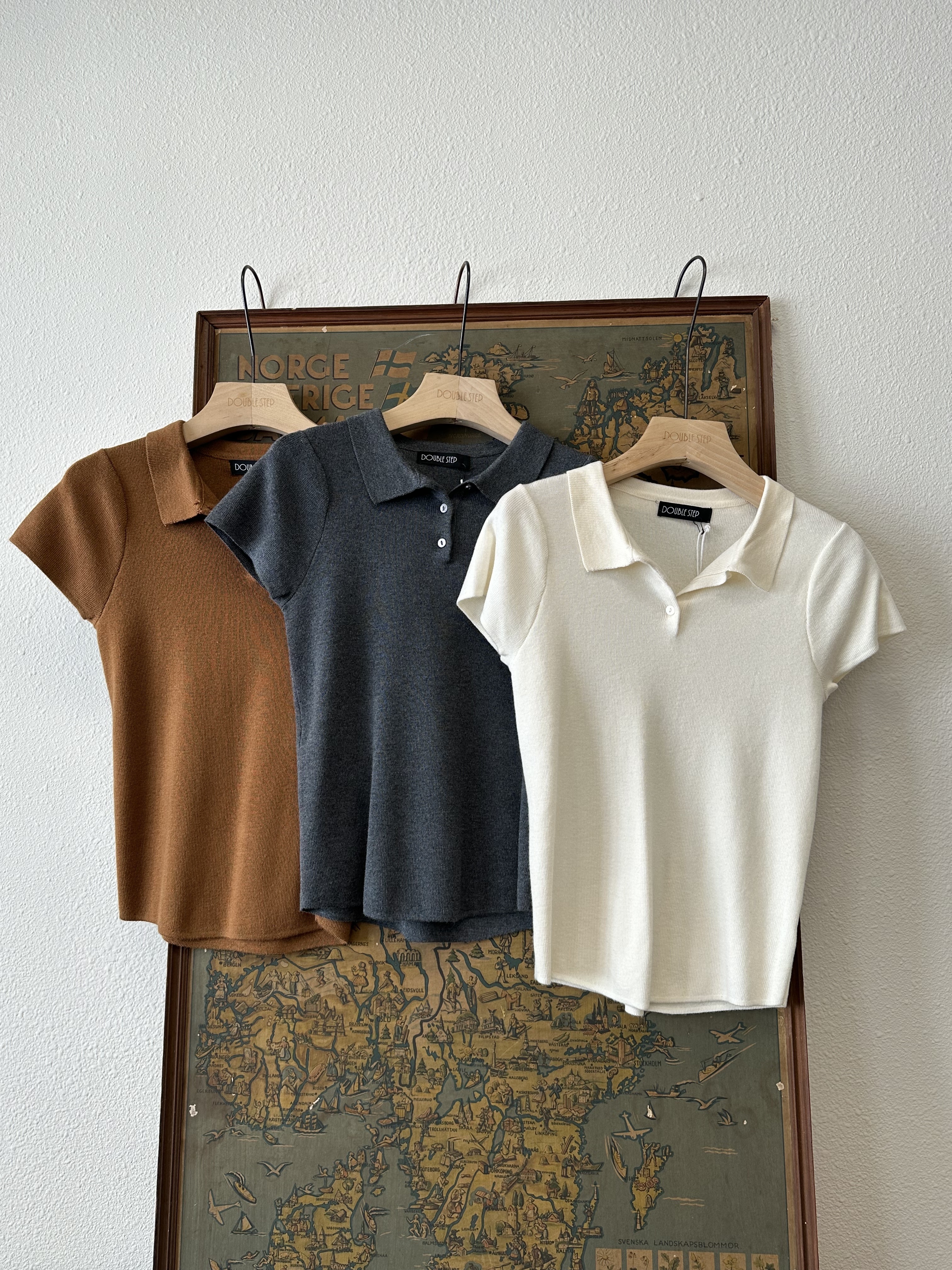 百搭POLO領針織上衣 - SW53813