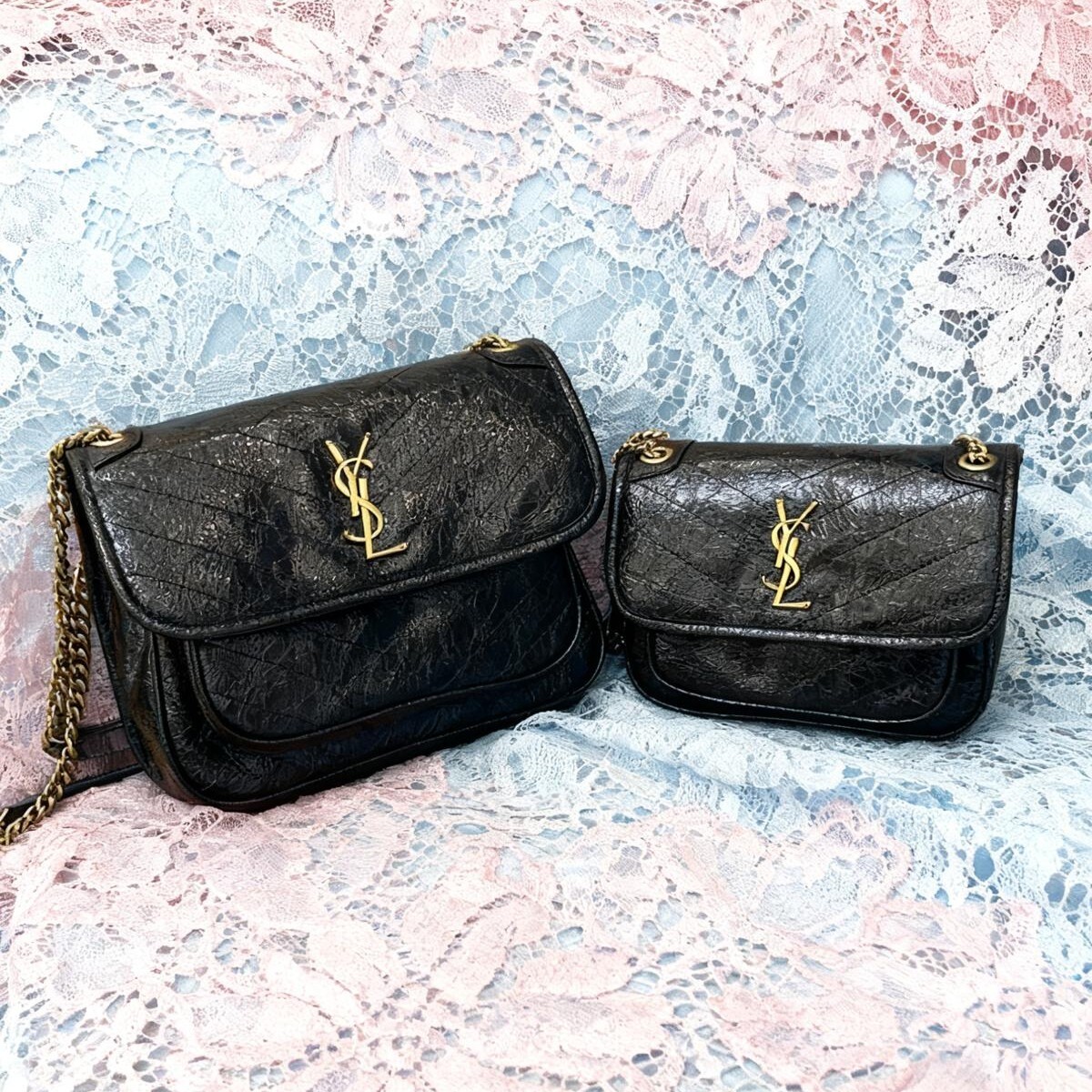 YSL Niki油蠟牛皮包