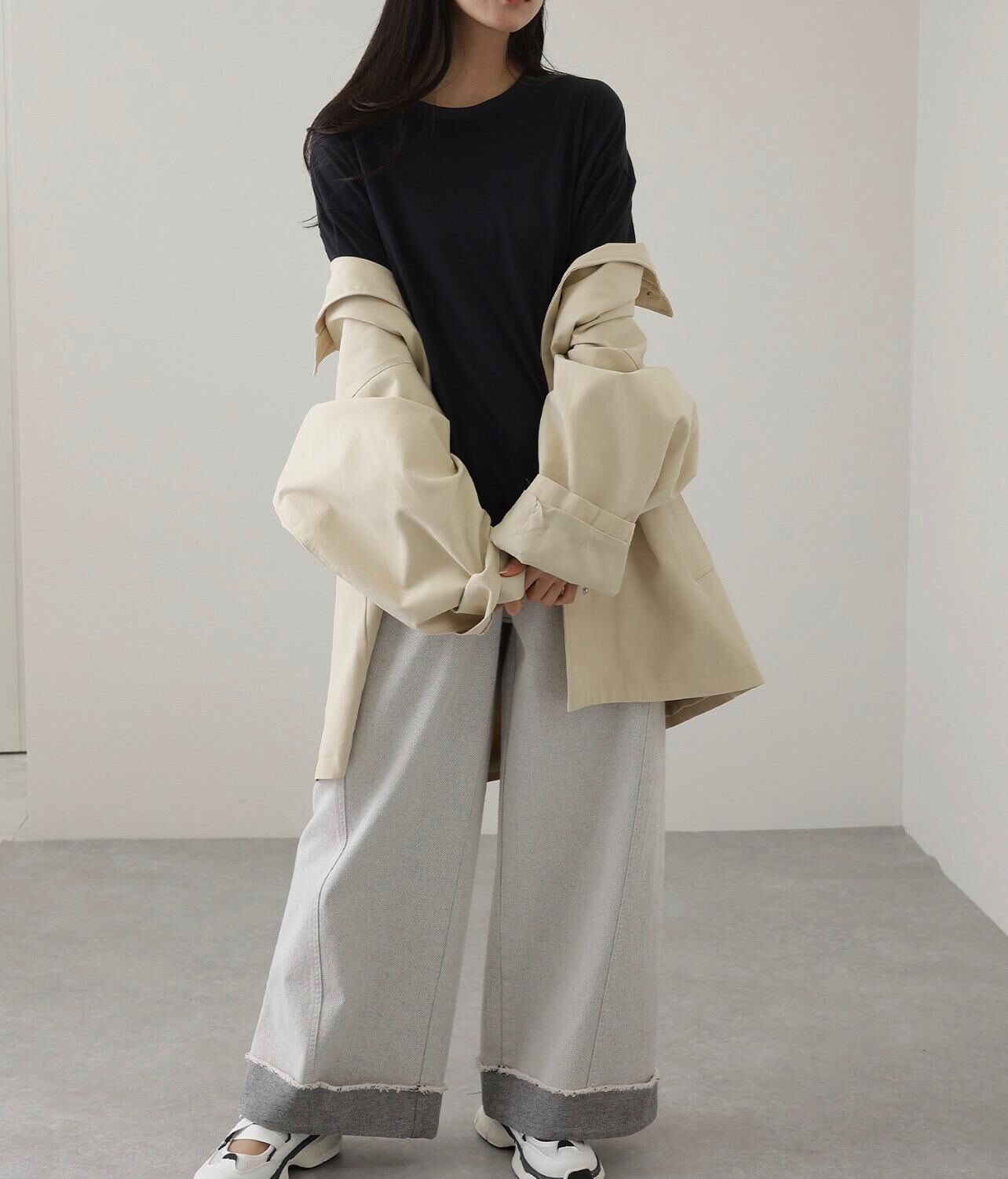 【預購】JN100607 Lace Ladies 長袖上衣(FREE SIZE)