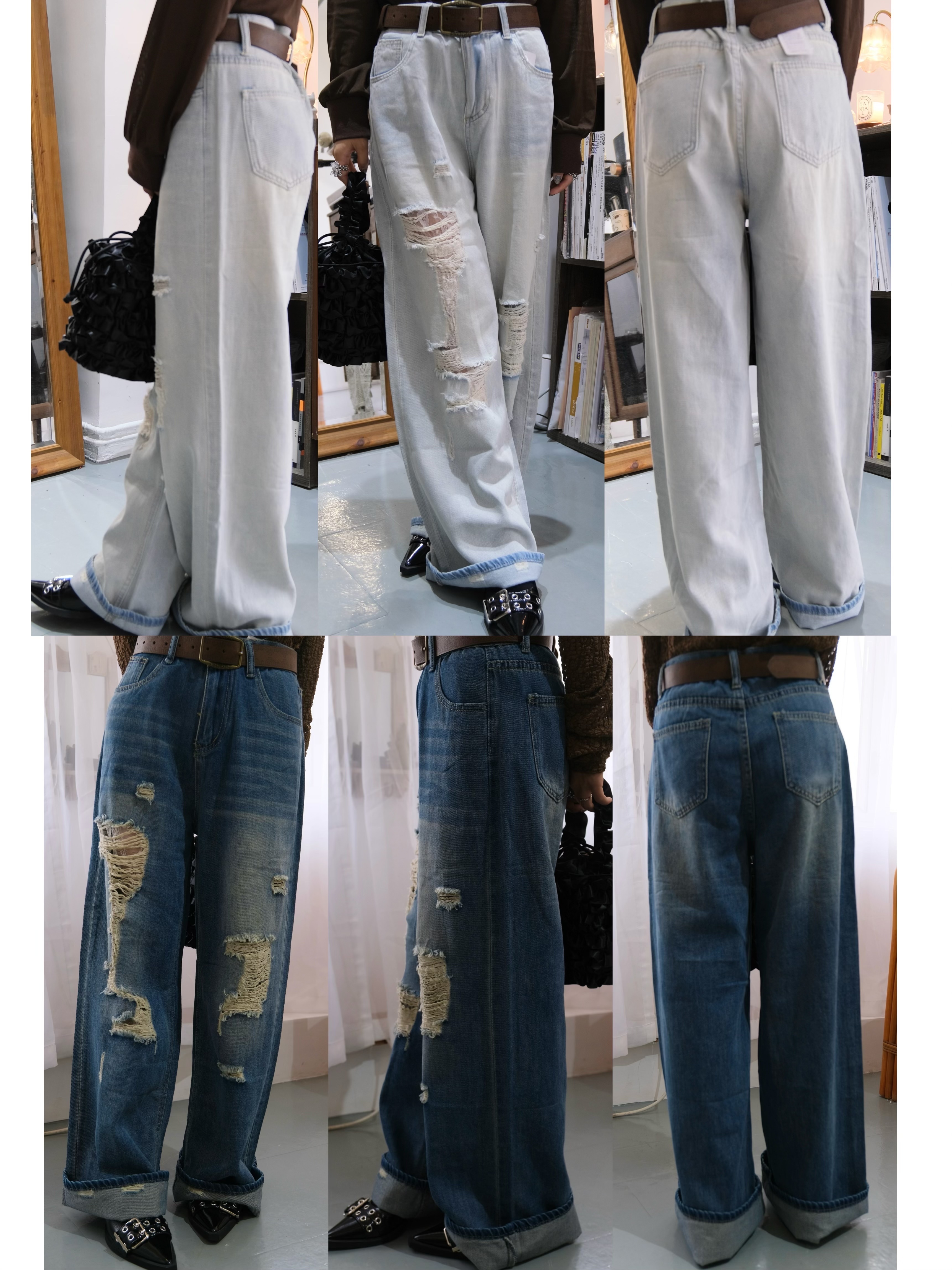 小個子爛感牛仔褲