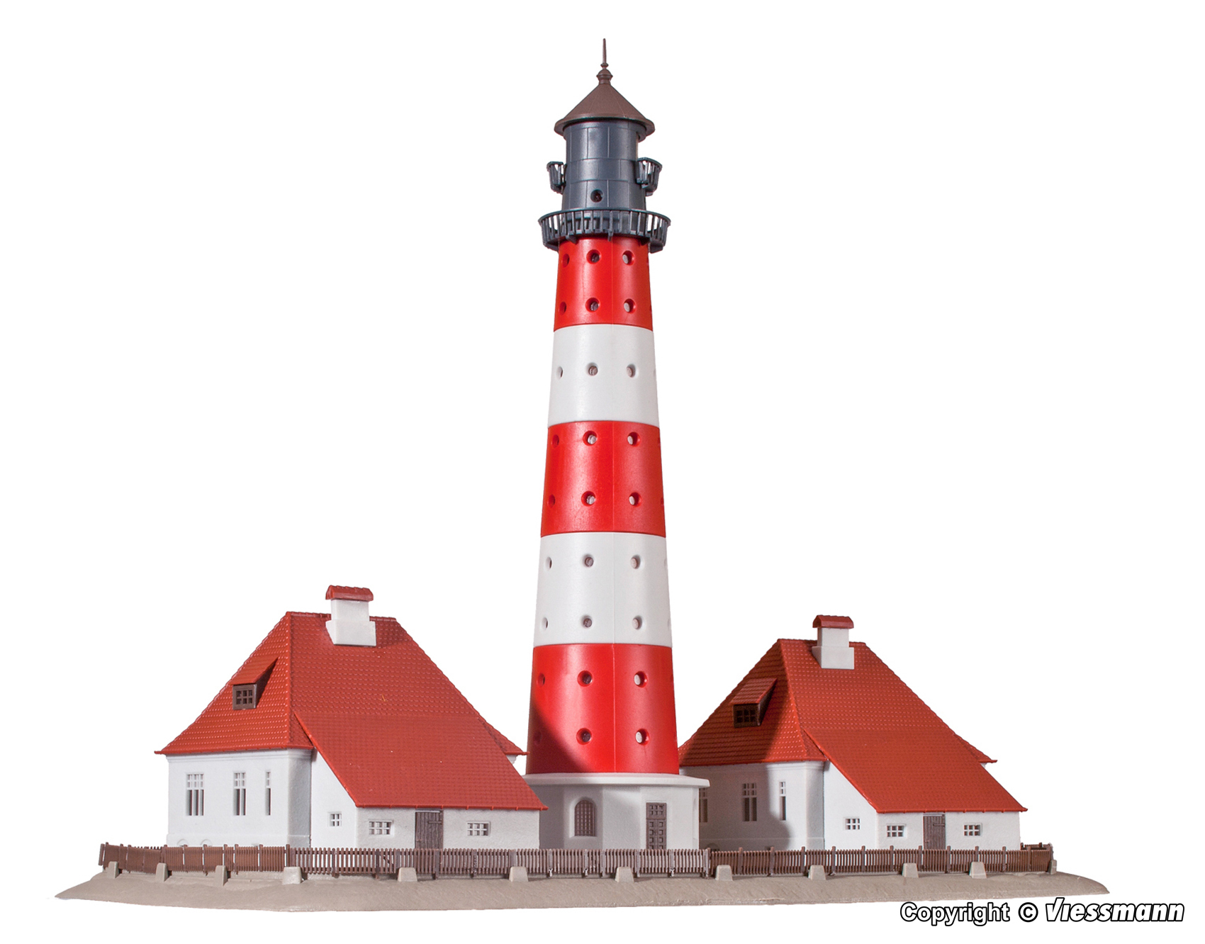 Kibri 37300 N規 韋斯特赫弗桑德燈塔 附2建築附燈.套件