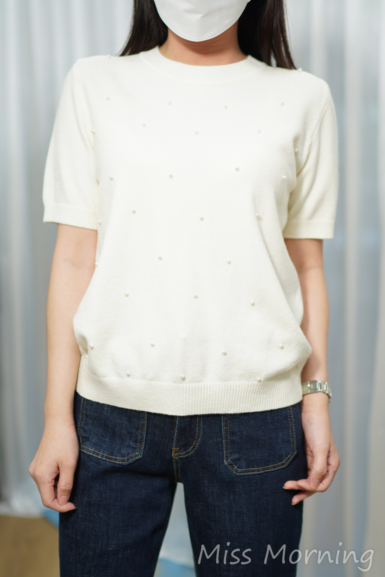 好手感釘珠上衣(14834)