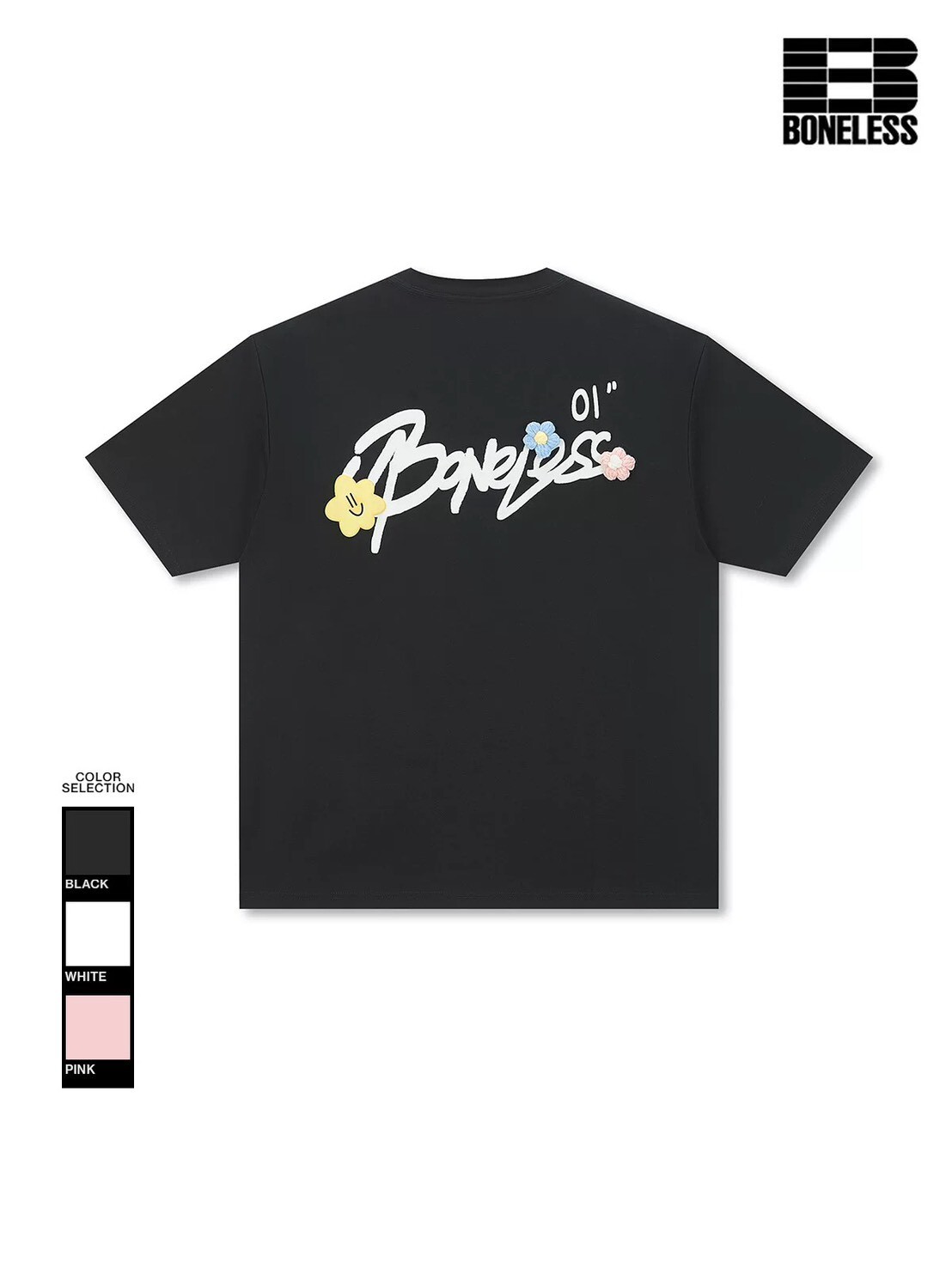 BONELESS 立體花花 短袖