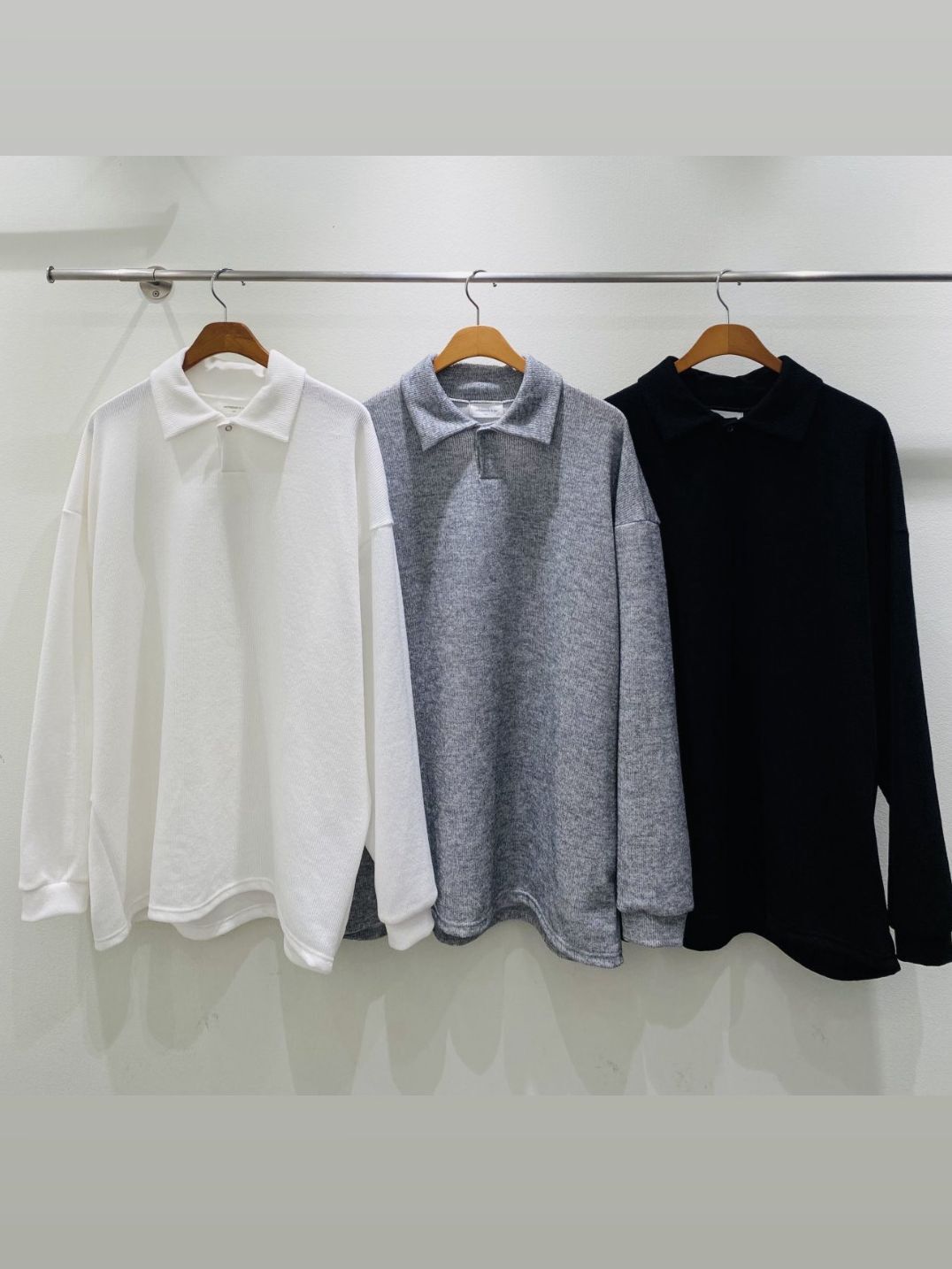淨色反領針織衫 UNSTANDARD-129T