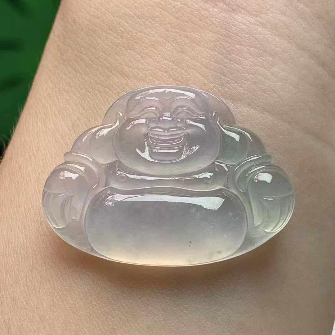 924348 翡翠冰種飄花佛公