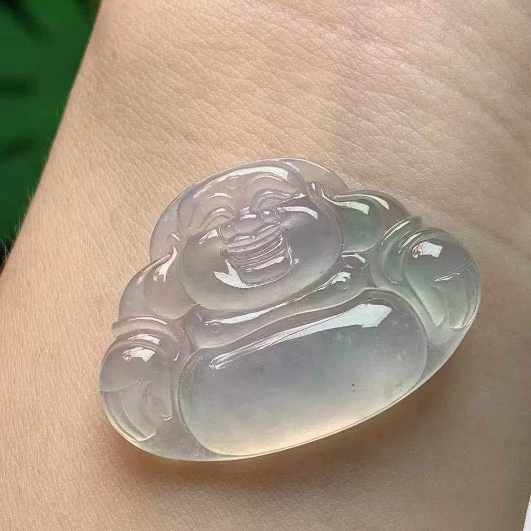 924348 翡翠冰種飄花佛公