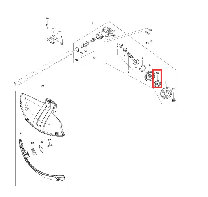 ＊中崙五金【附發票】Makita 牧田 347104-0 割草機零件 夾子墊圈 墊片 適用：UR201C、UR202C