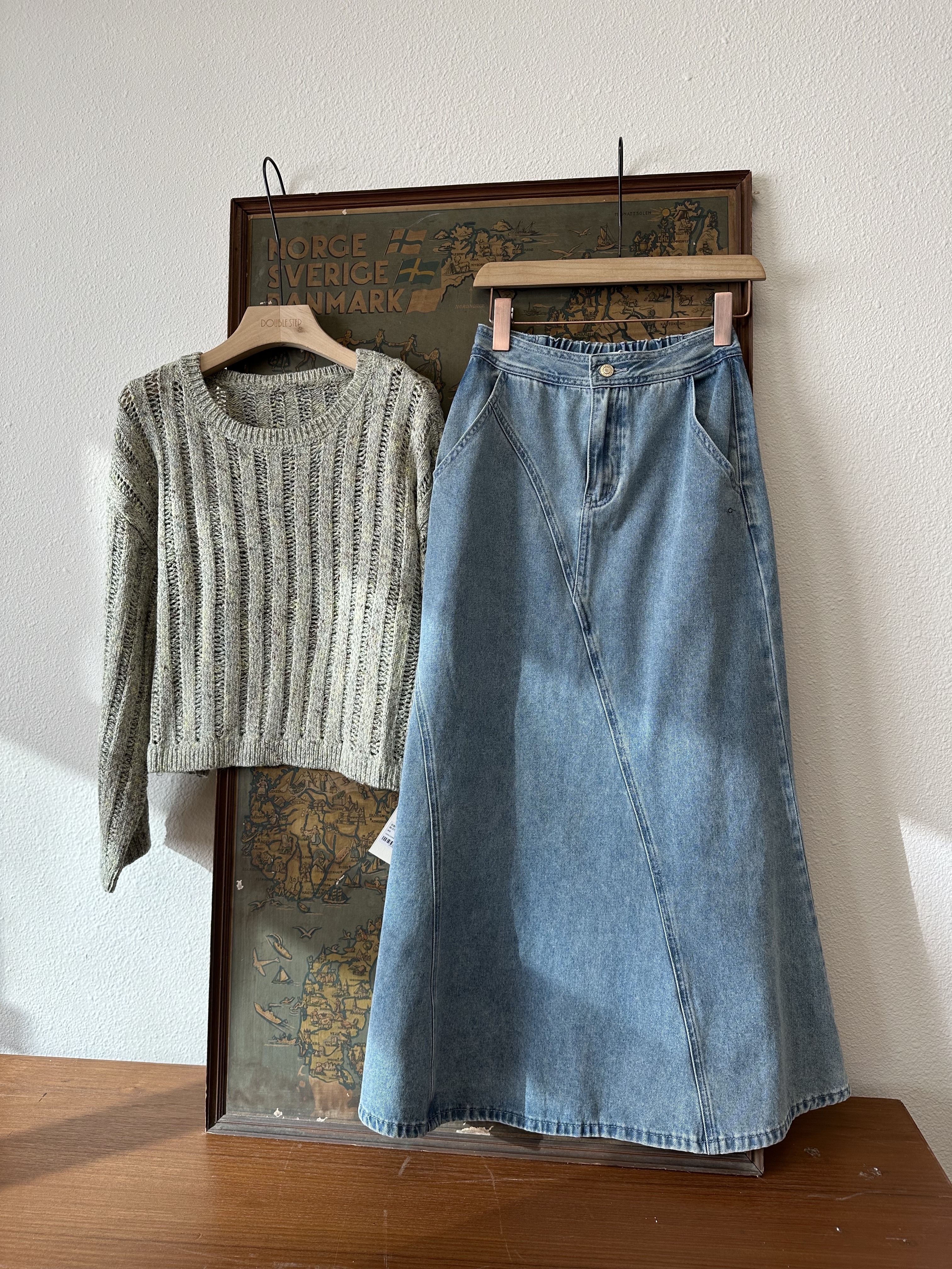 彩點～ 疏針編織針織上衣 - BL51522