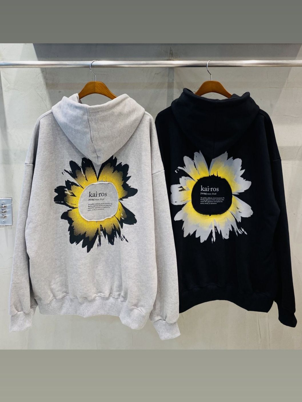 OverSize英文字圖案連帽衛衣 UNSTANDARD-132T