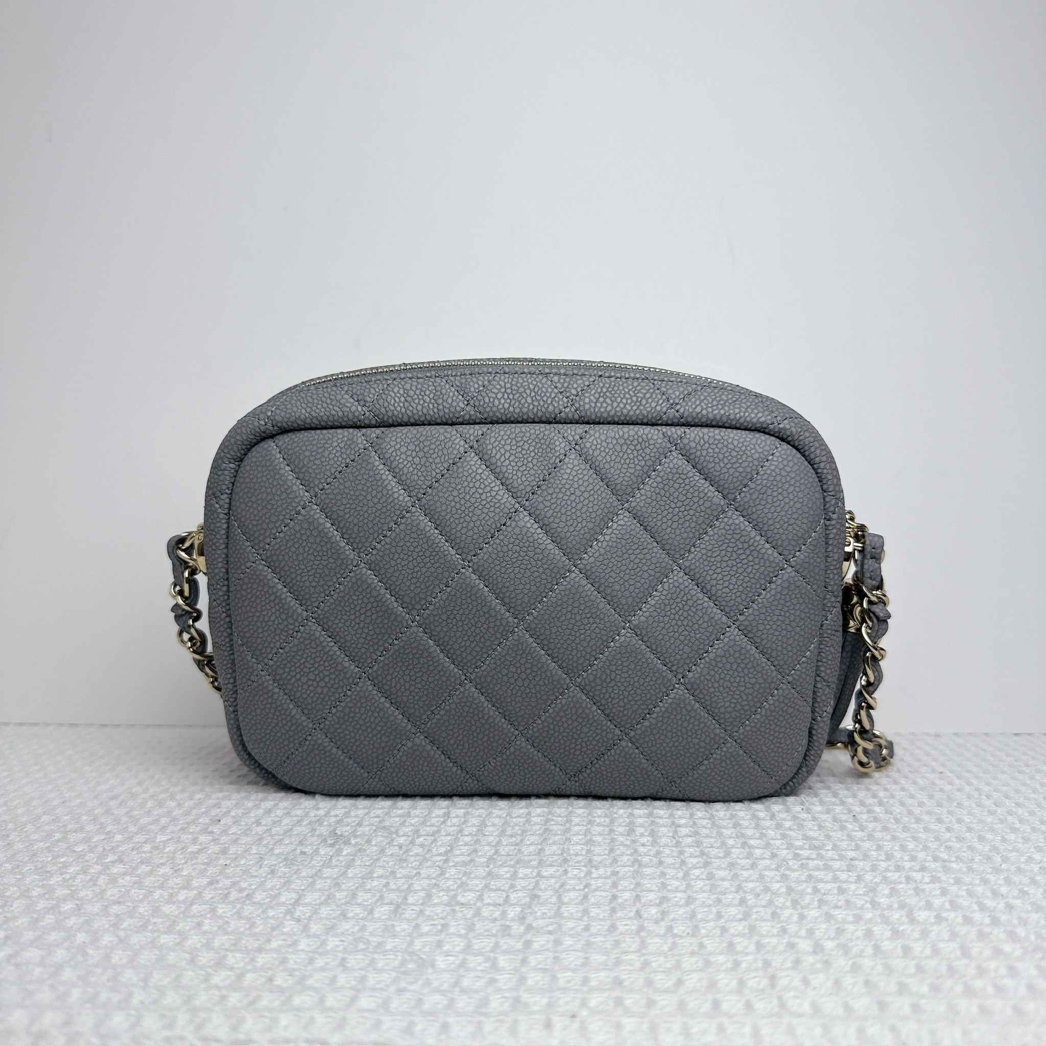 Chanel Camera Bag - Grey / Ghw