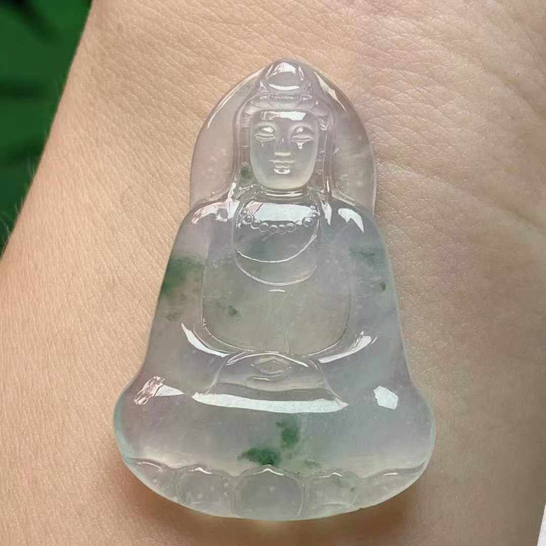 翡翠觀音,天然翡翠A玉, 緬甸玉, Jade, Jadeite