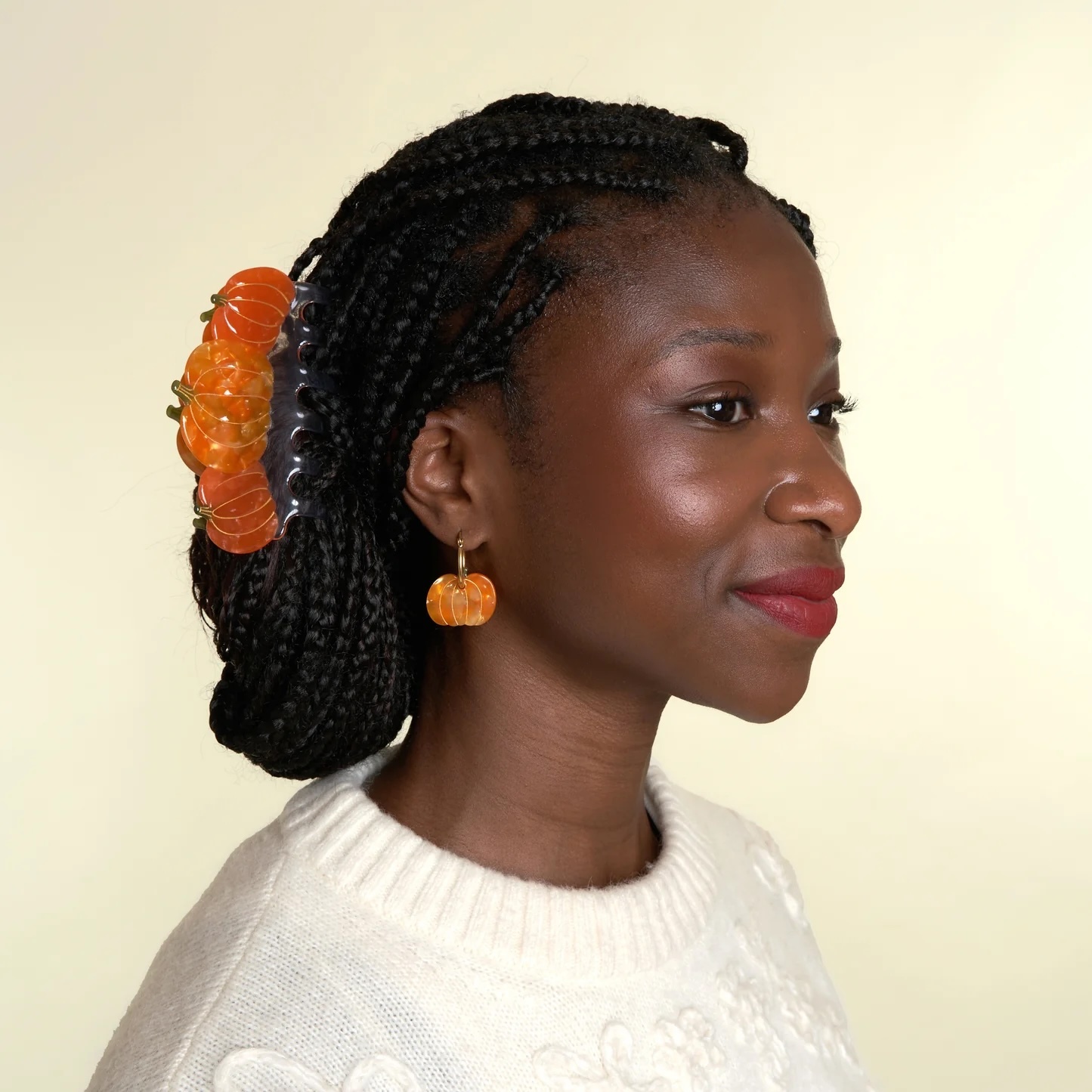 PUMPKIN LARGE HAIR CLAW｜Coucou Suzette